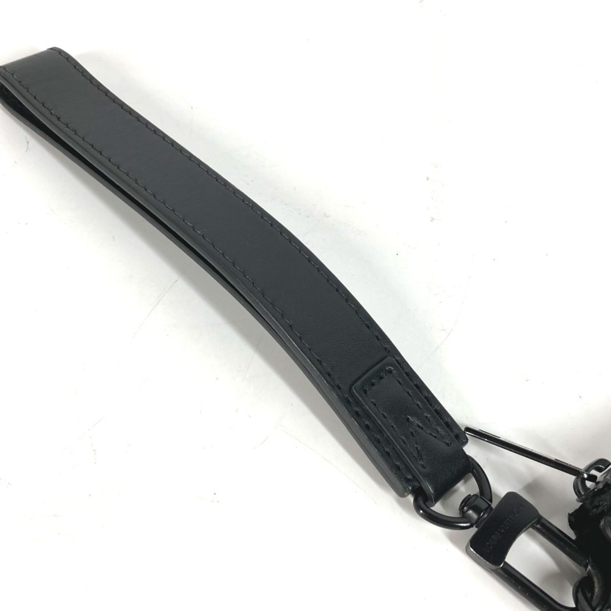 Louis Vuitton Black Noir Leather Long Bill Wallet (Bi-Fold) (Pre-Owned)