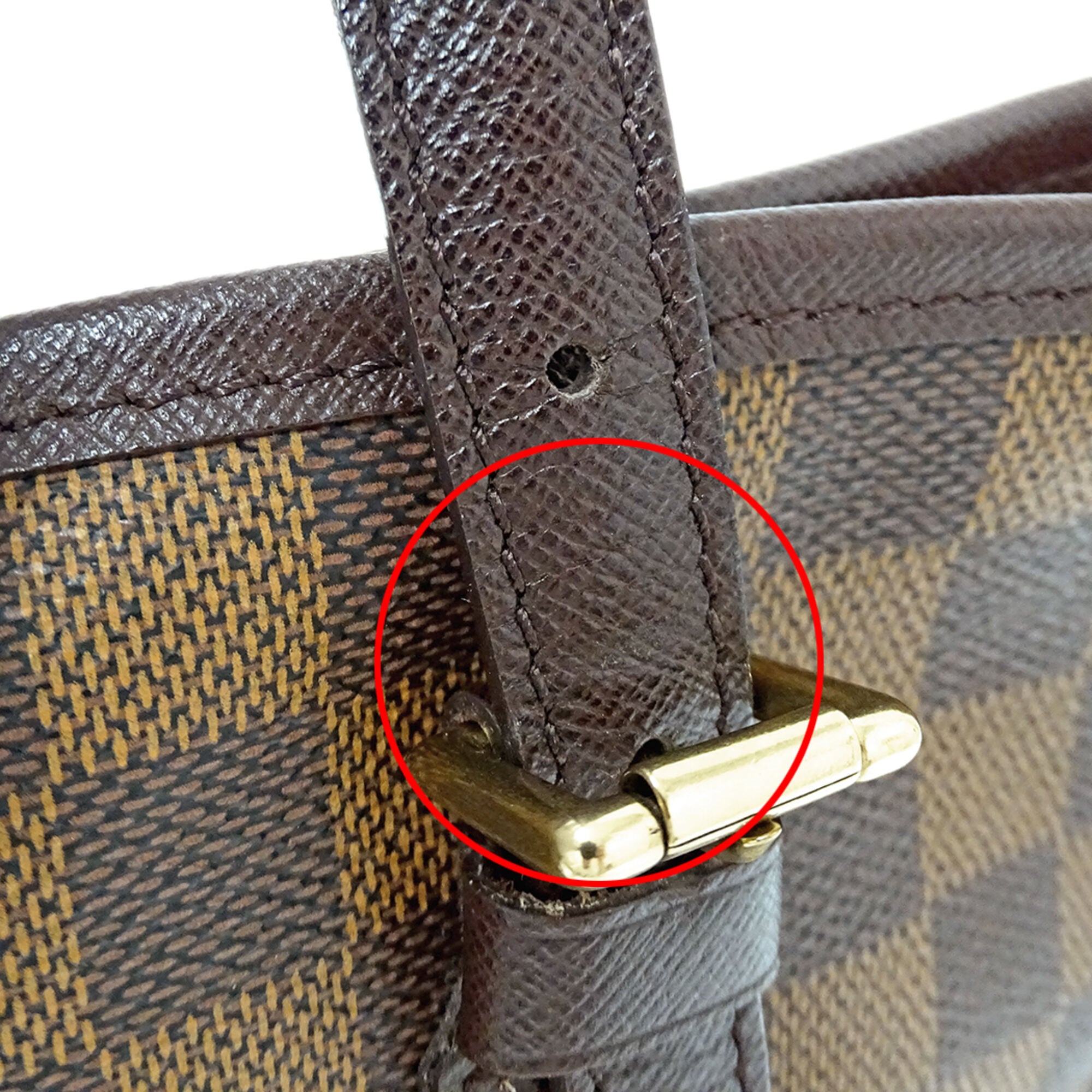 Louis Vuitton Brown Damier Canvas Galle Damier Canvas Handbag Tote Bag (Pre-Owned)