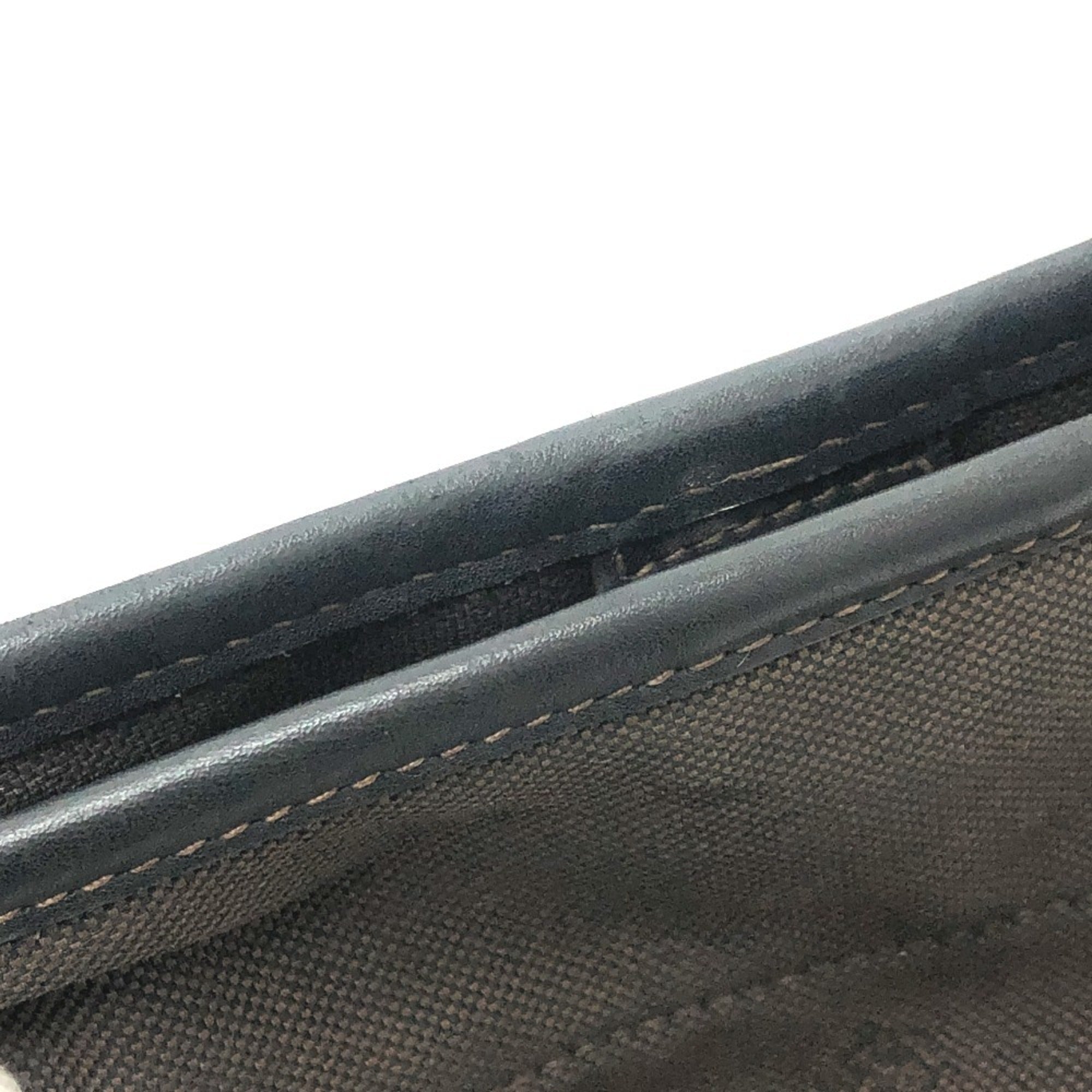 Prada Brown Canvas Pochette Shoulder Bag (Pre-Owned)