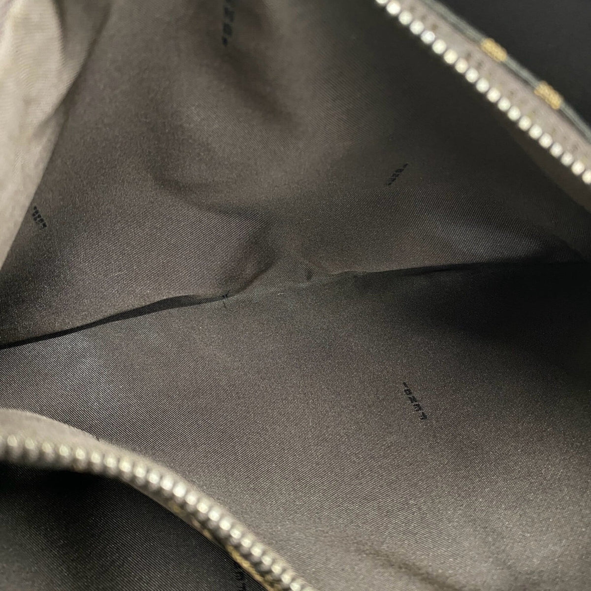 Fendi Black Brown Canvas Leather Shoulder Bag (Pre-Owned)