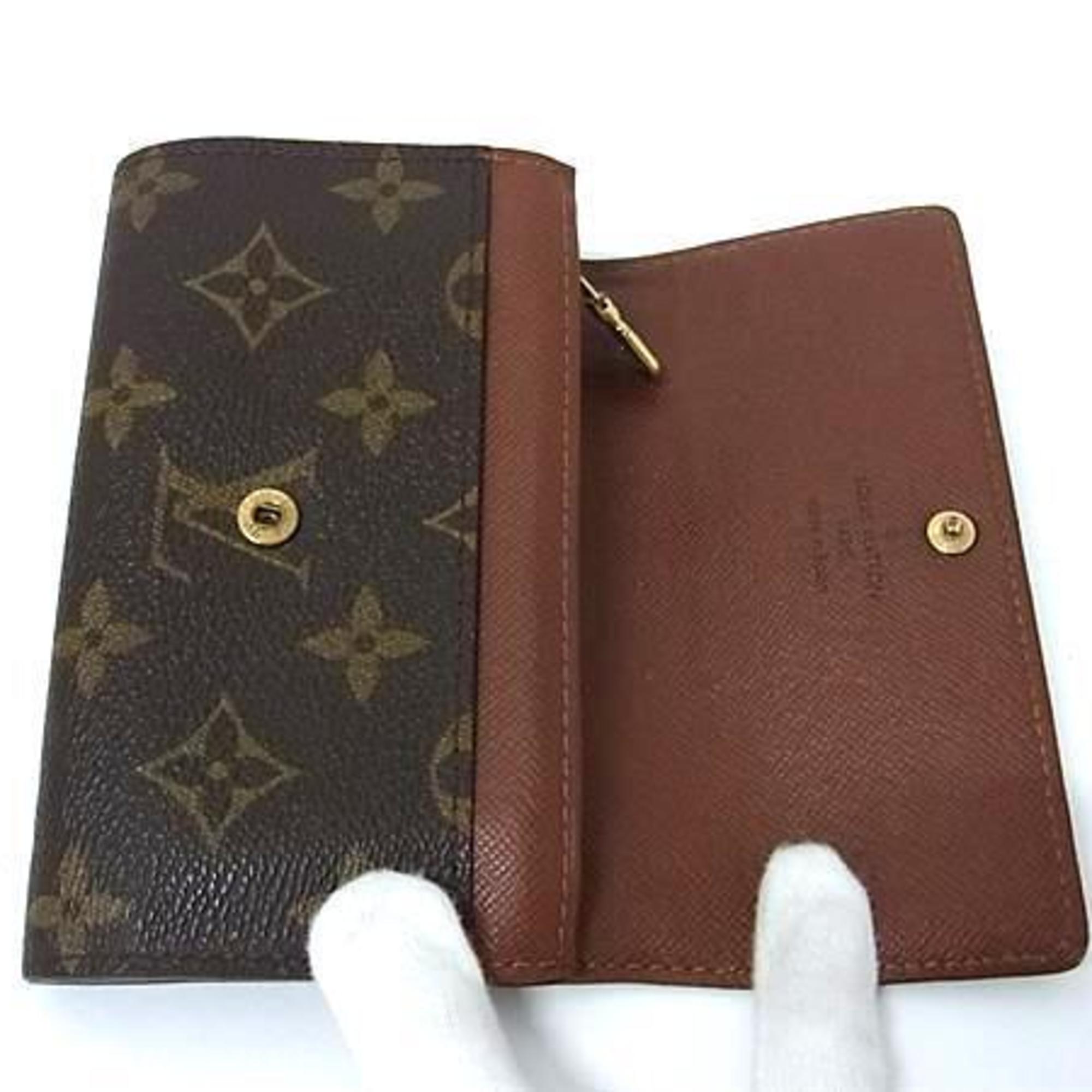 Louis Vuitton Brown Monogram Wallet (Bi-Fold) (Pre-Owned)