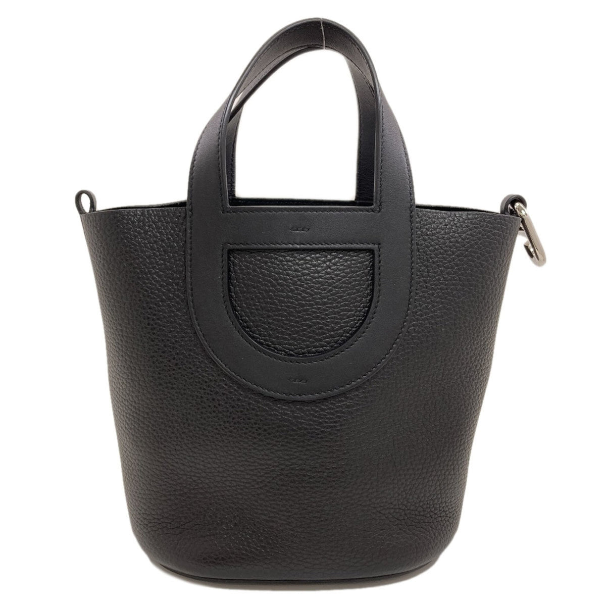 Hermes Black Taurillon Clemence Leather Handbag (Pre-Owned)