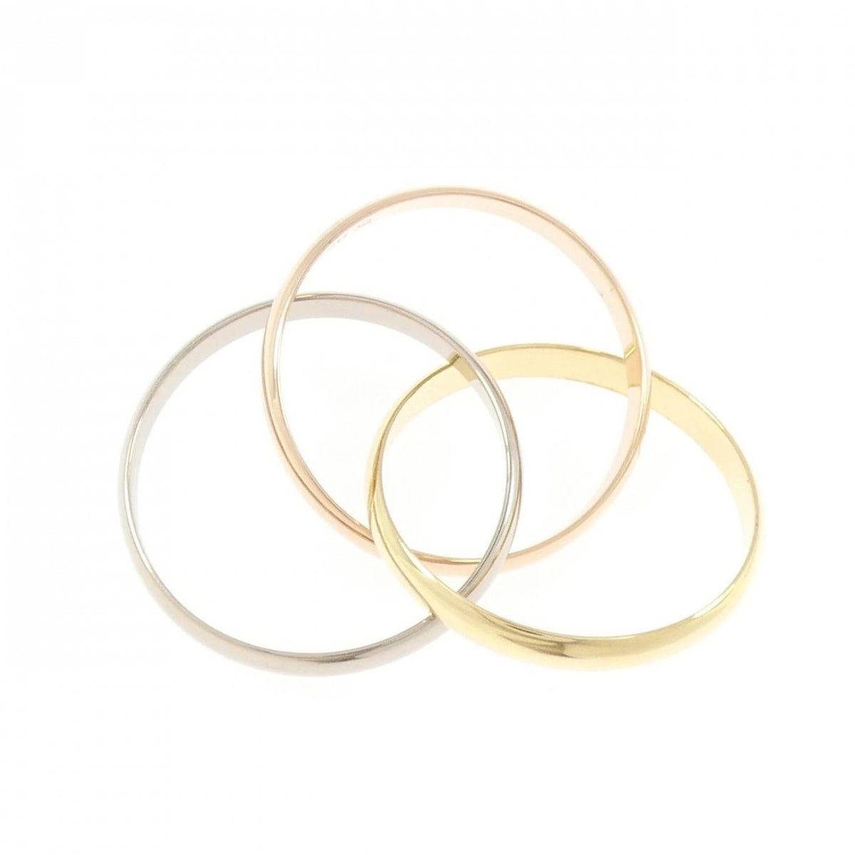 Cartier Trinity Yellow Gold (18K) Pink Gold (18K) White Gold (18K) Band Ring (Pre-Owned)