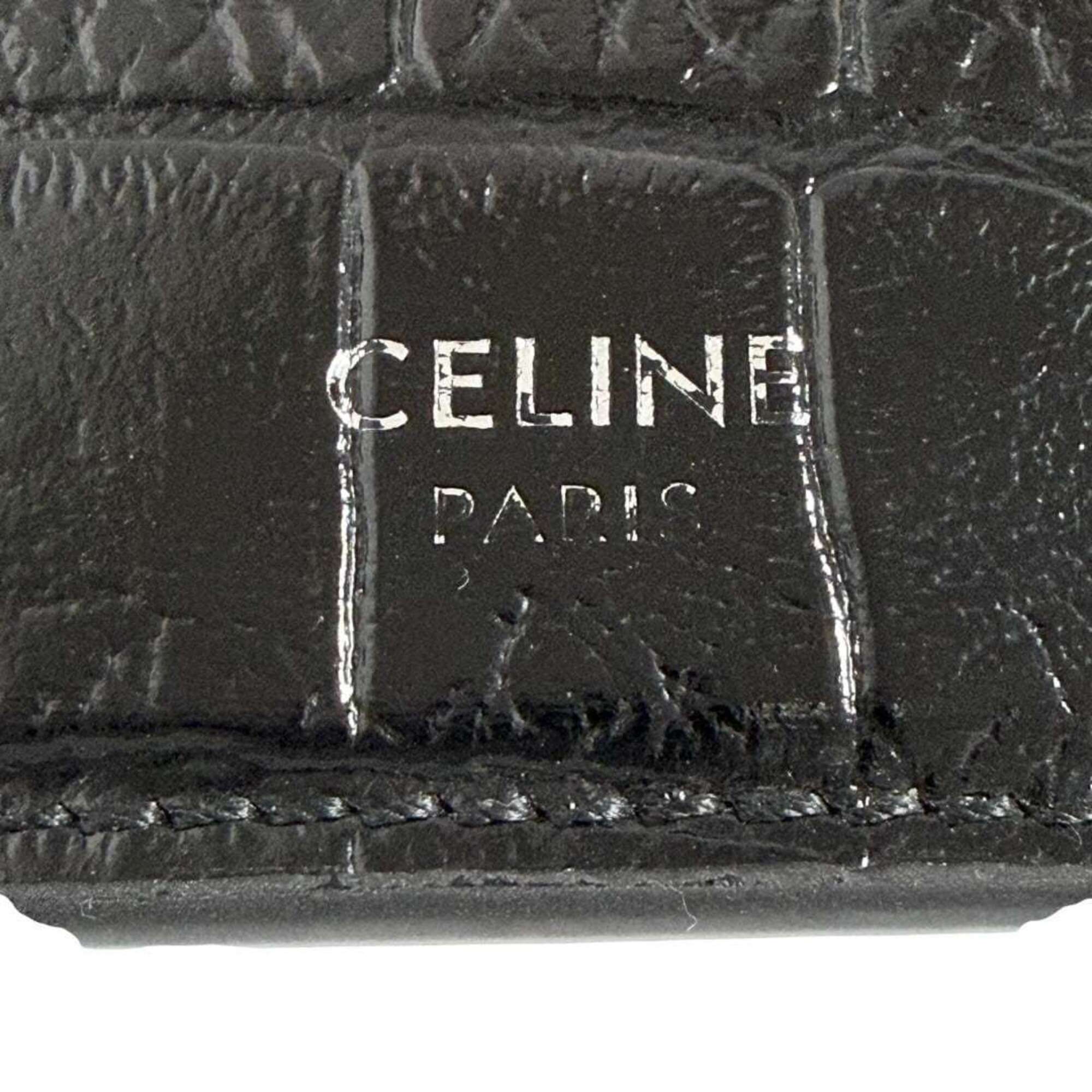 Celine Black Leather Wallet (Bi-Fold) (Pre-Owned)