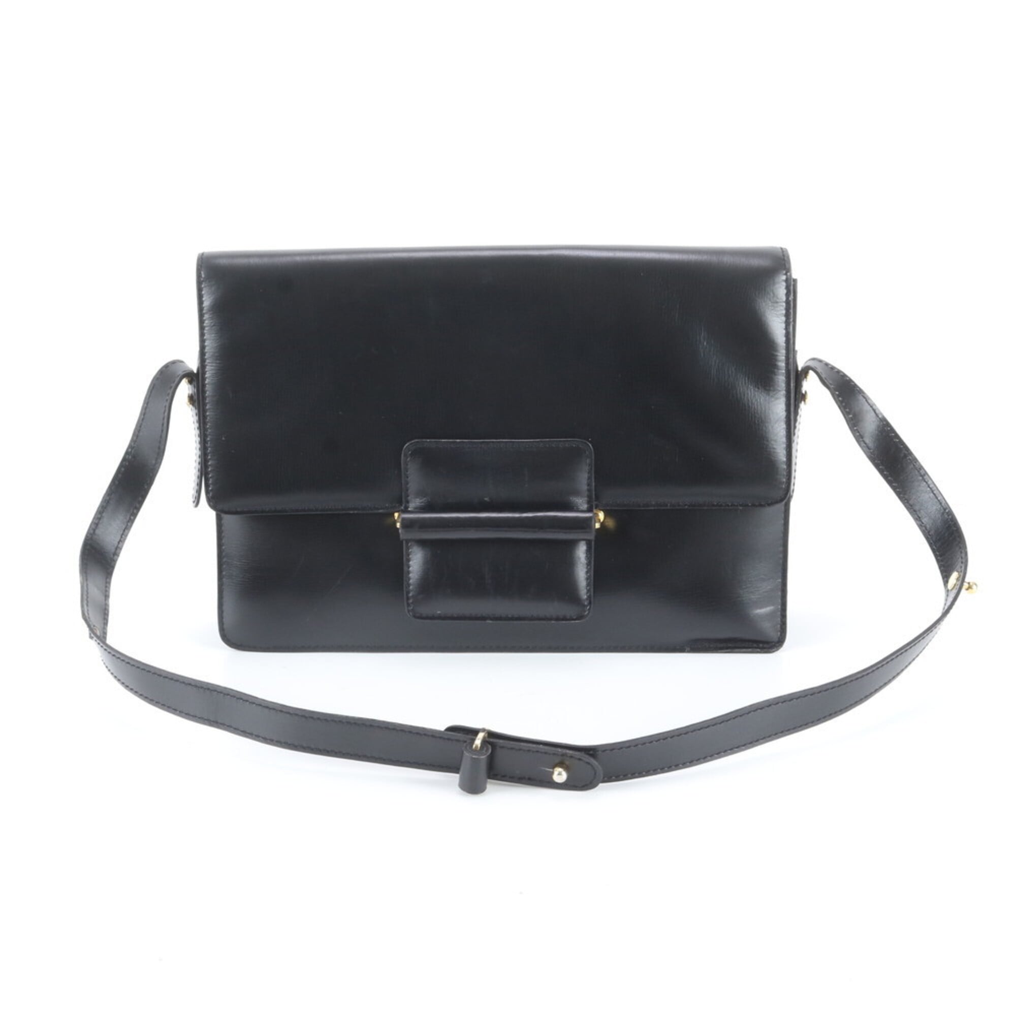 Loewe Black Leather Handbag Shoulder Bag Tote Bag (Pre-Owned)