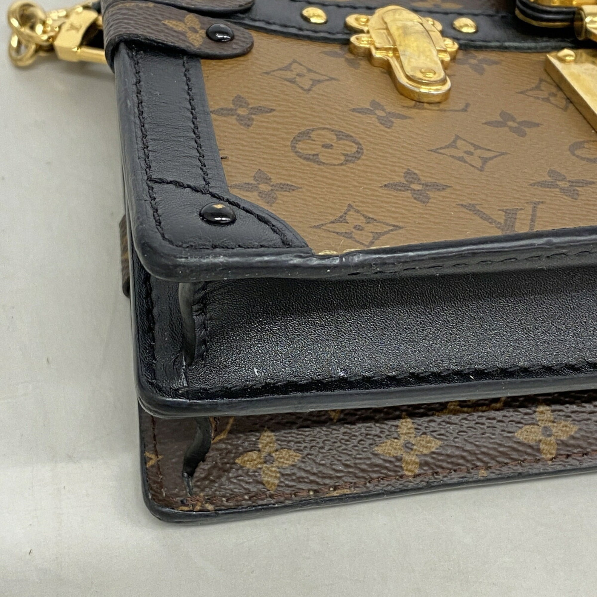 Louis Vuitton Black Brown Shoulder Bag (Pre-Owned)