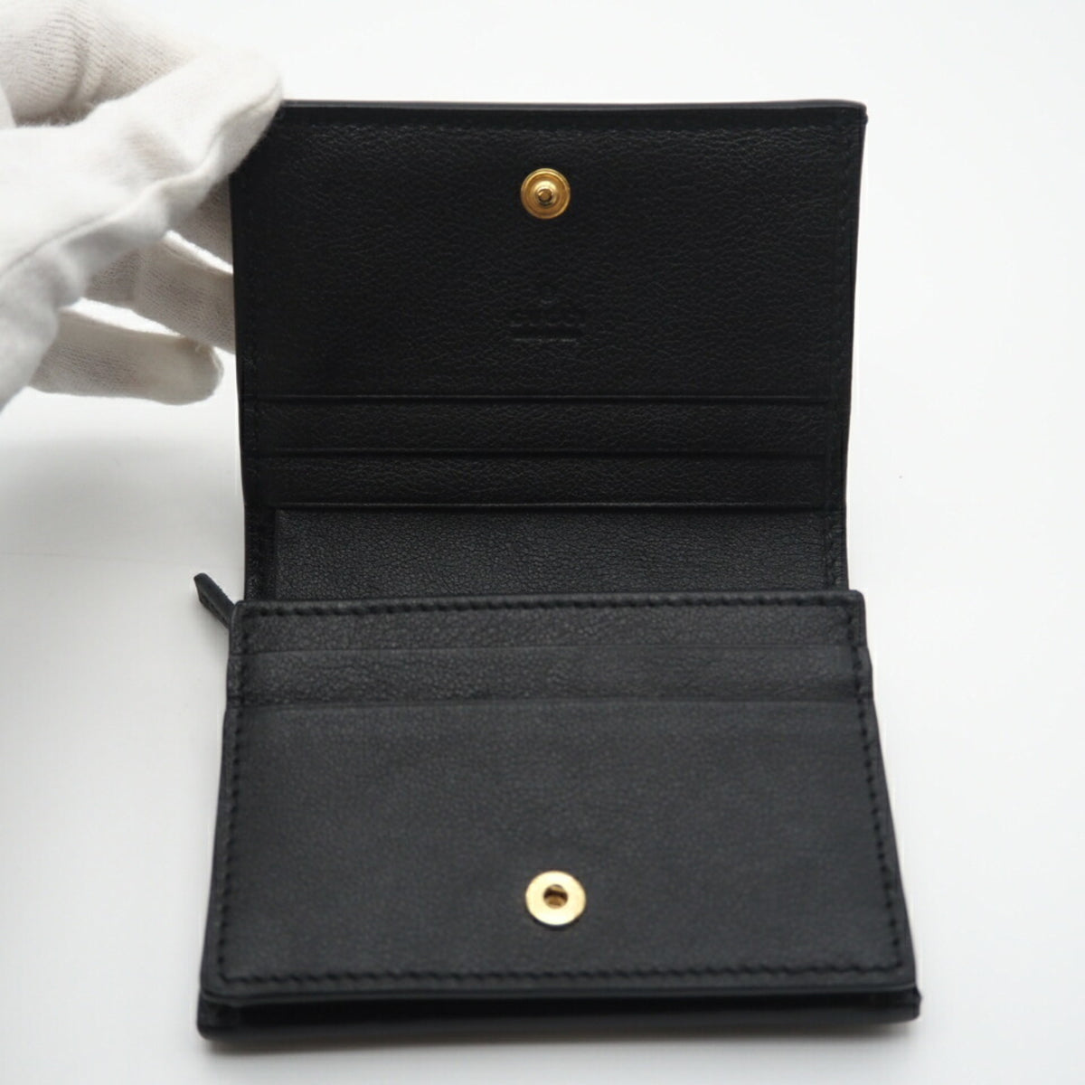 Gucci Black Leather Wallet (Bi-Fold) (Pre-Owned)