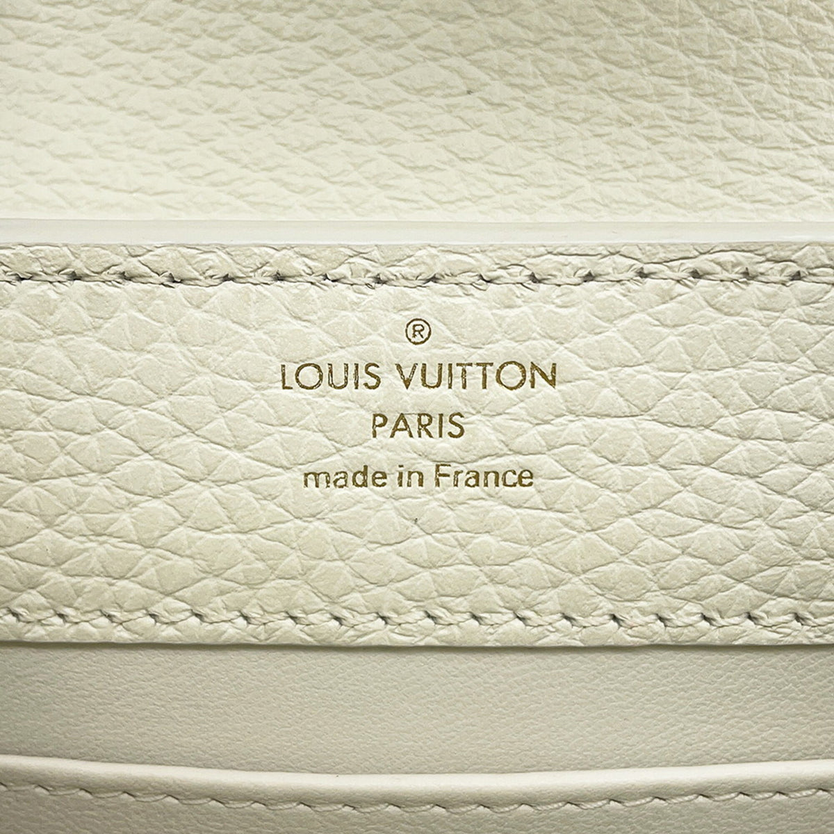 Louis Vuitton White Leather Handbag Shoulder Bag (Pre-Owned)