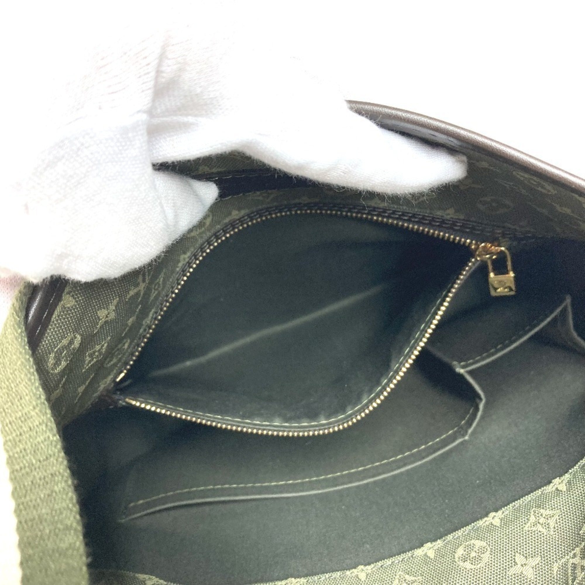 Louis Vuitton Khaki Monogram Mini Canvas Shoulder Bag (Pre-Owned)