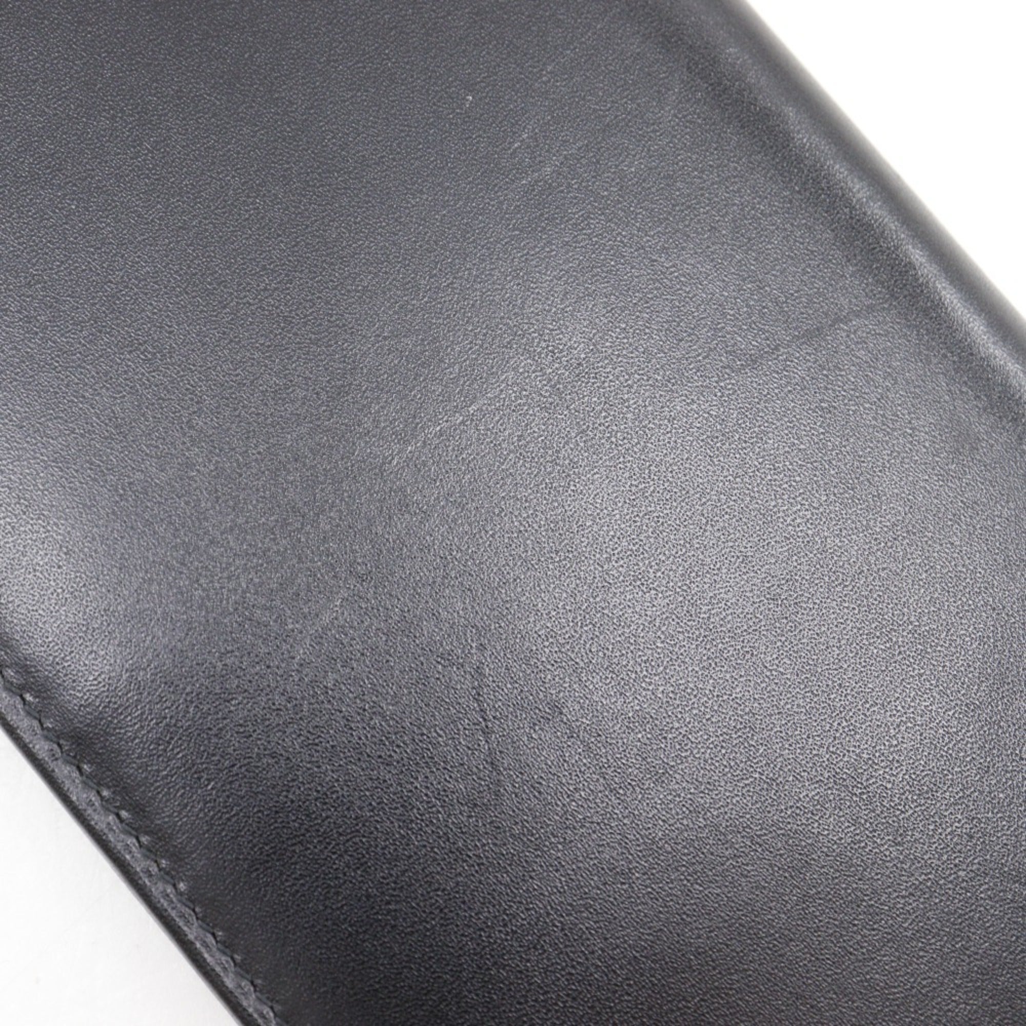 Dunhill Black Leather Long Bill Wallet (Bi-Fold) (Pre-Owned)
