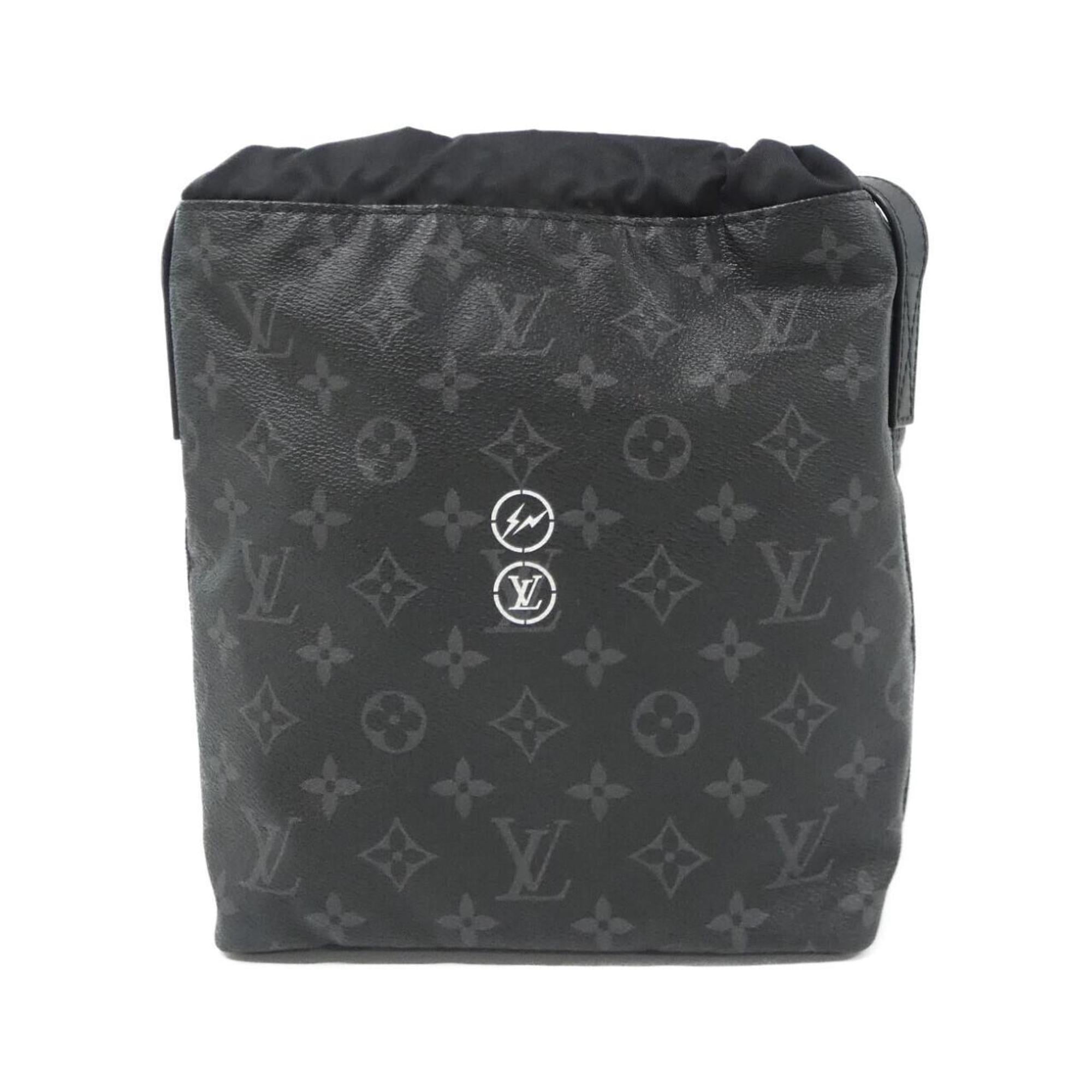 Louis Vuitton Monogram Eclipse Black Coated Canvas Shoulder Bag (Pre-Owned)