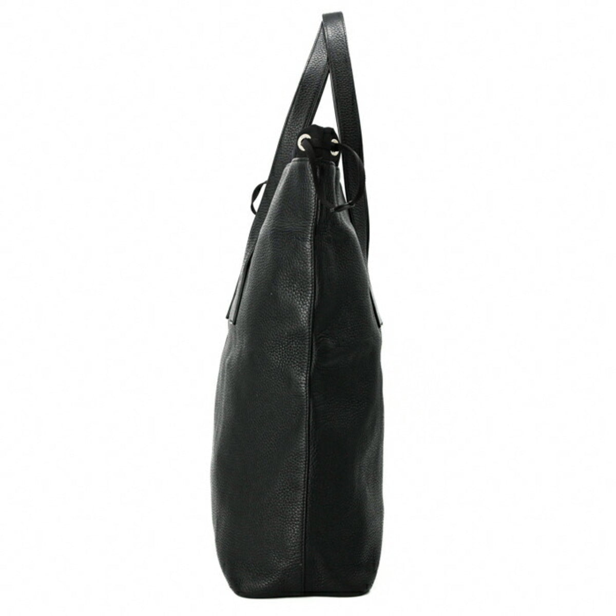 Louis Vuitton Black Leather Pouch Tote Bag (Pre-Owned)