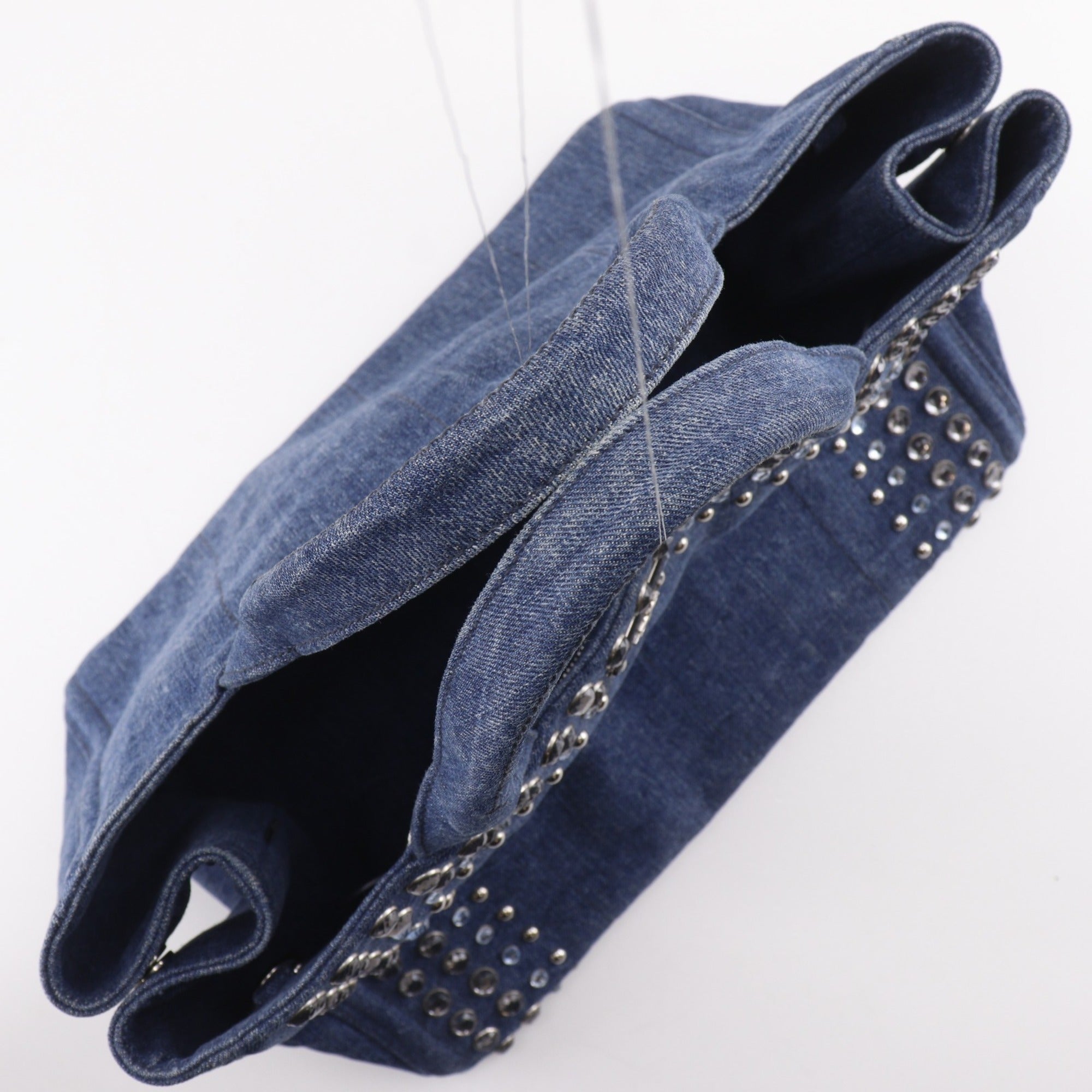 Prada Blue Denim Handbag (Pre-Owned)