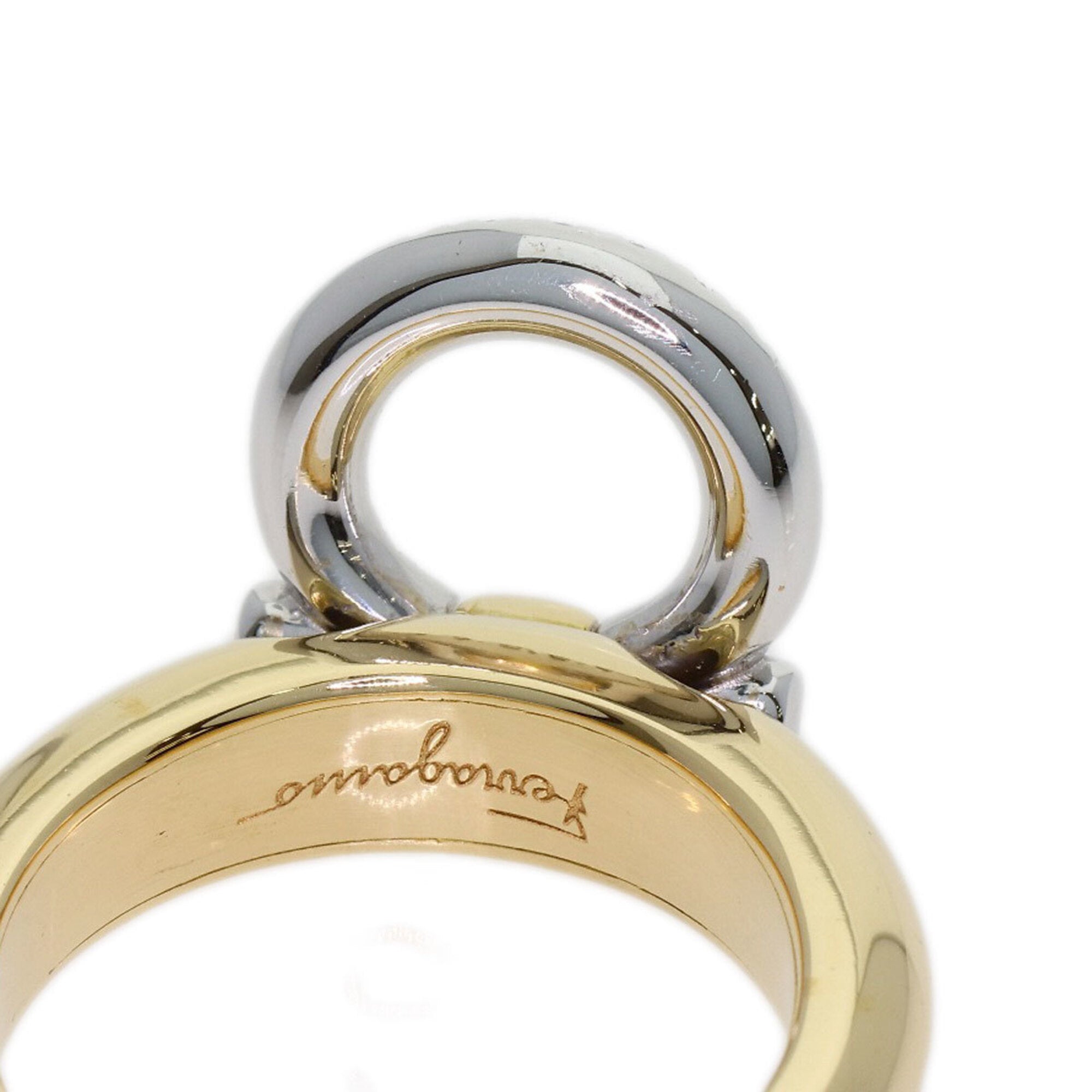 Salvatore Ferragamo Yellow Gold (18K) Band Ring (Pre-Owned)