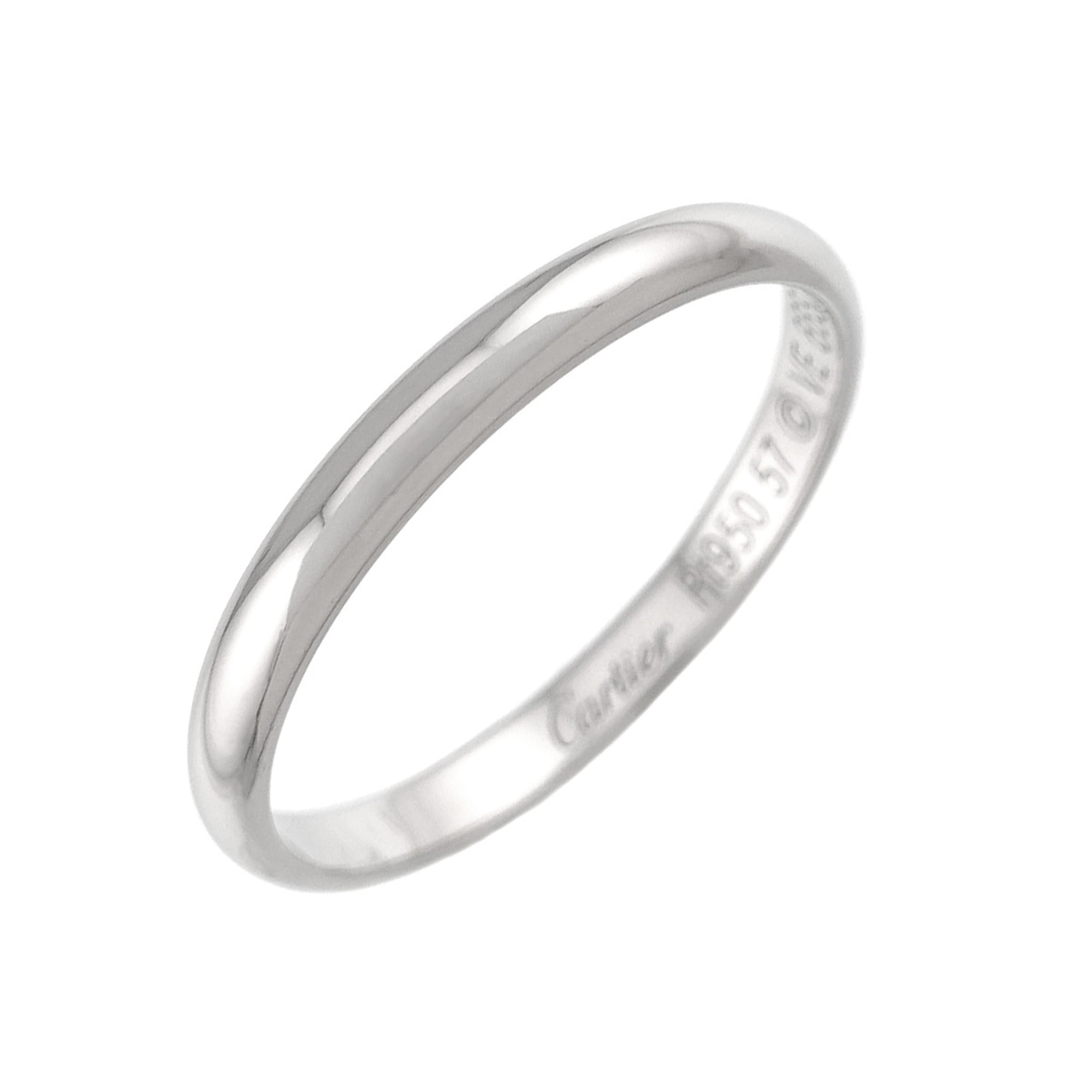 Cartier Platinum 950 Band Ring (Pre-Owned)