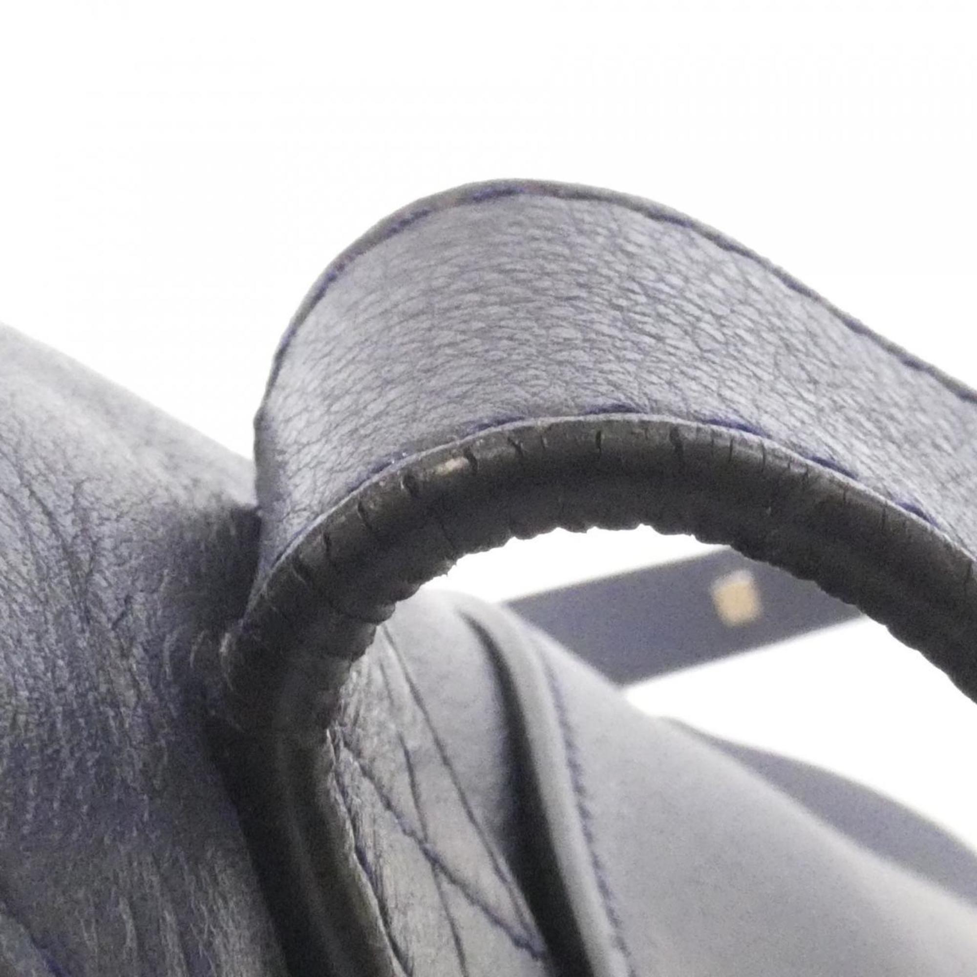 Loewe Navy Leather Shoulder Bag (Pre-Owned)