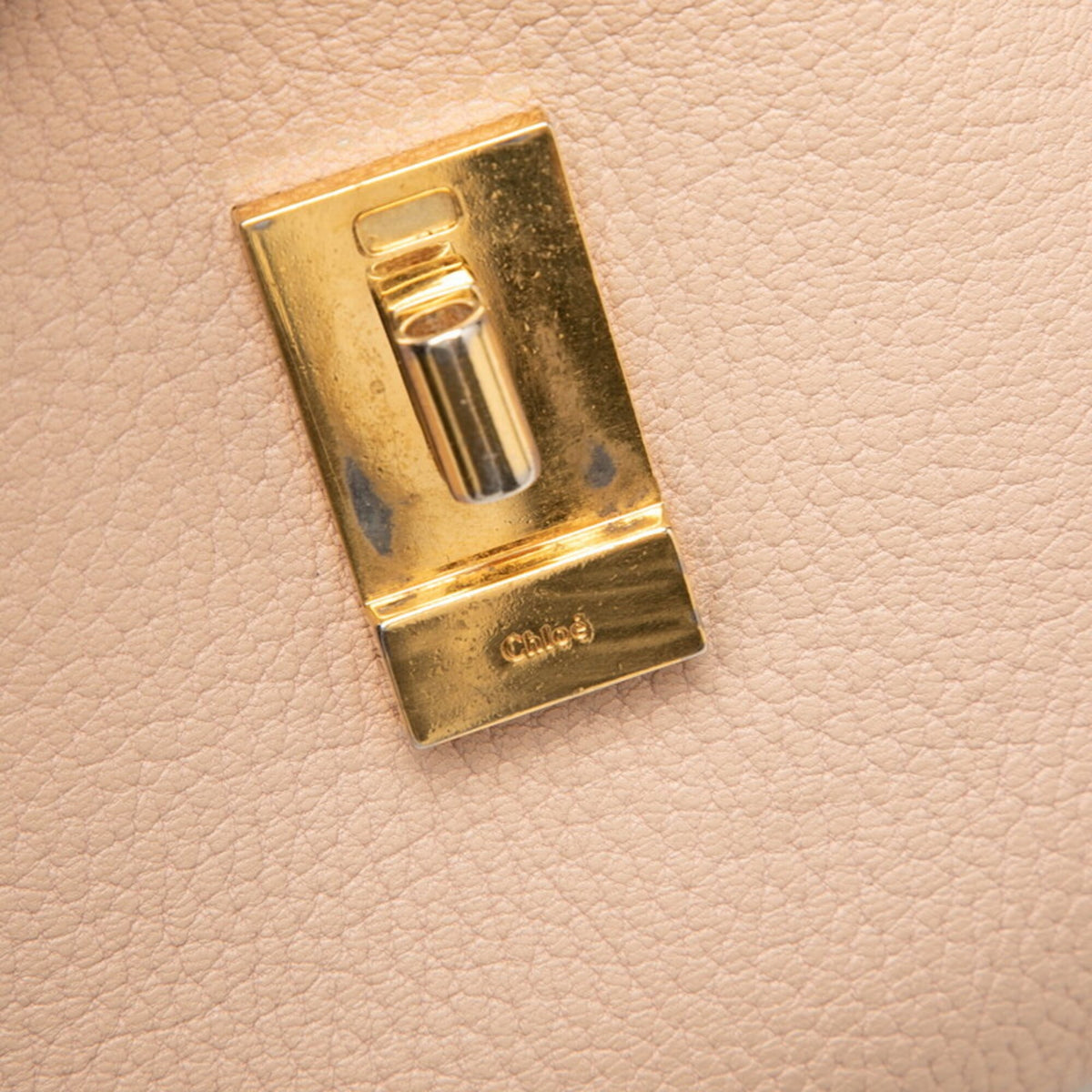 Chloé Pink Beige Leather Shoulder Bag (Pre-Owned)