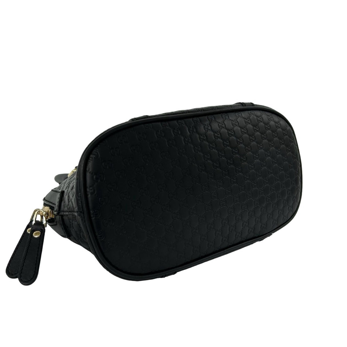 Gucci Black Leather Boston Bag Handbag Shoulder Bag (Pre-Owned)