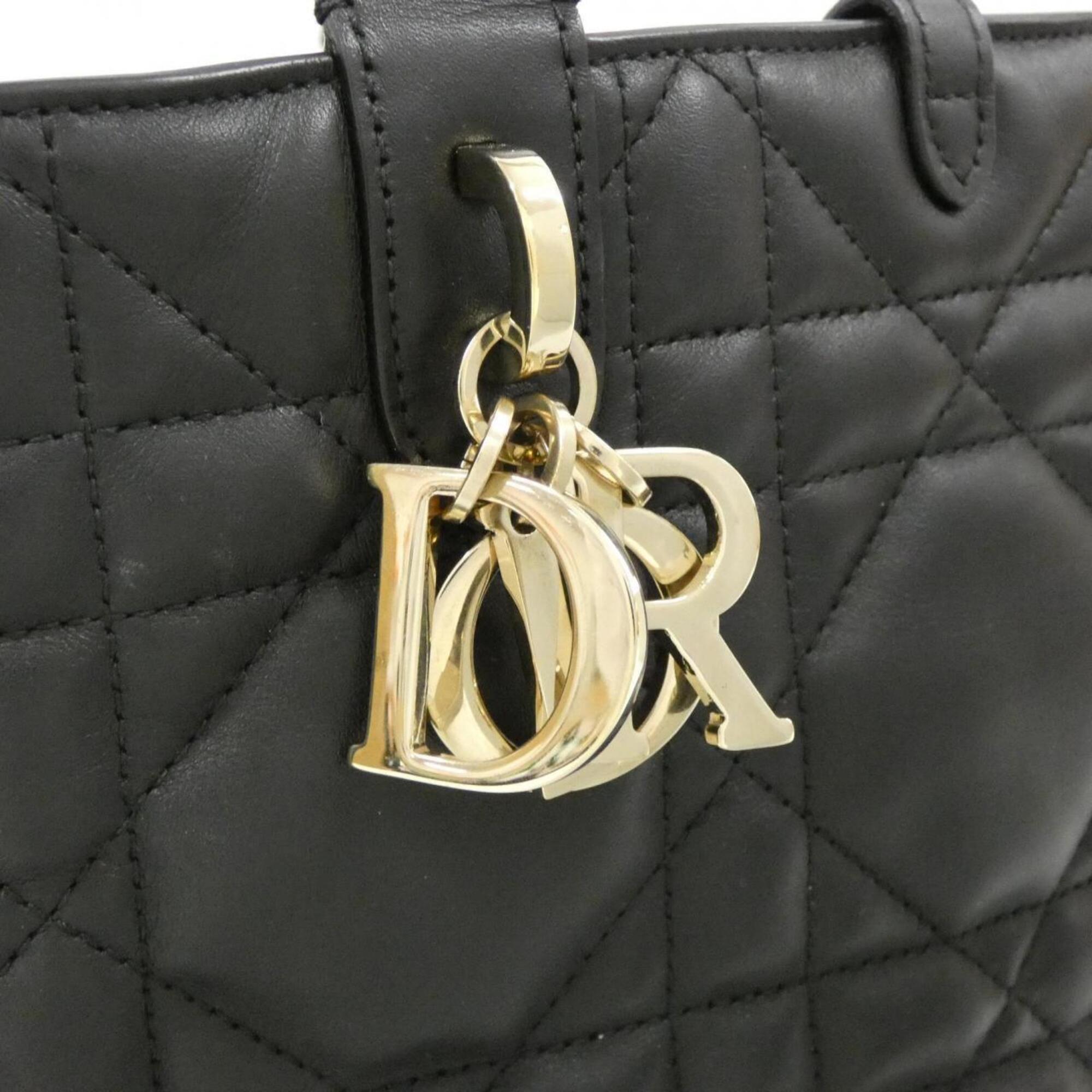 Christian Dior Black Leather Handbag (Pre-Owned)