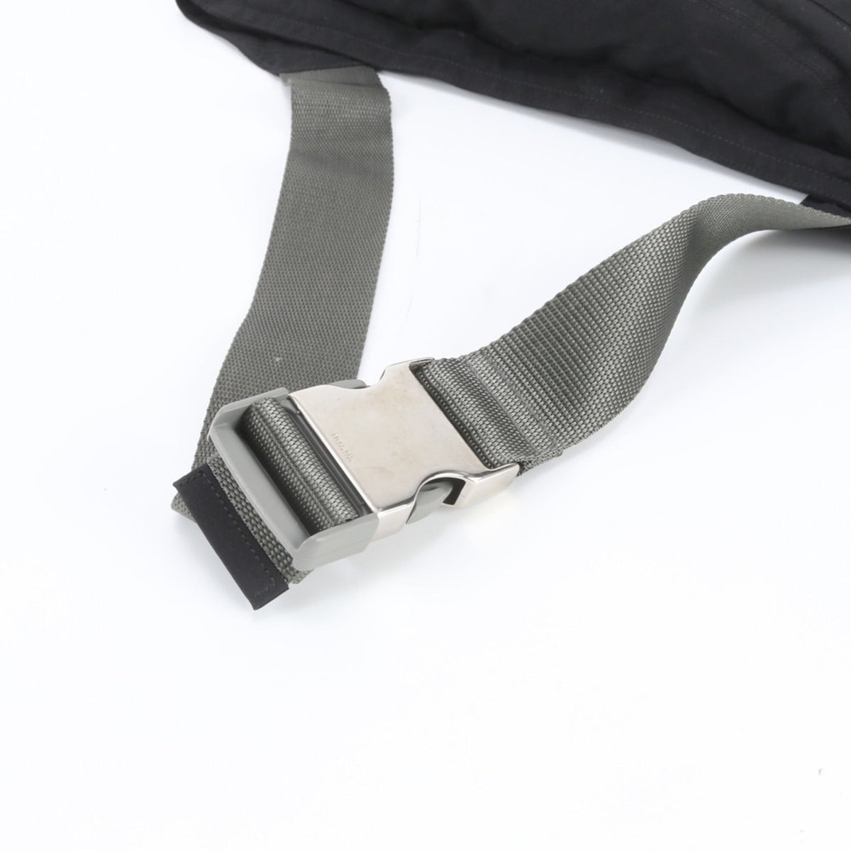 Pradasports Black Leather Nylon Sling Bag (Pre-Owned)