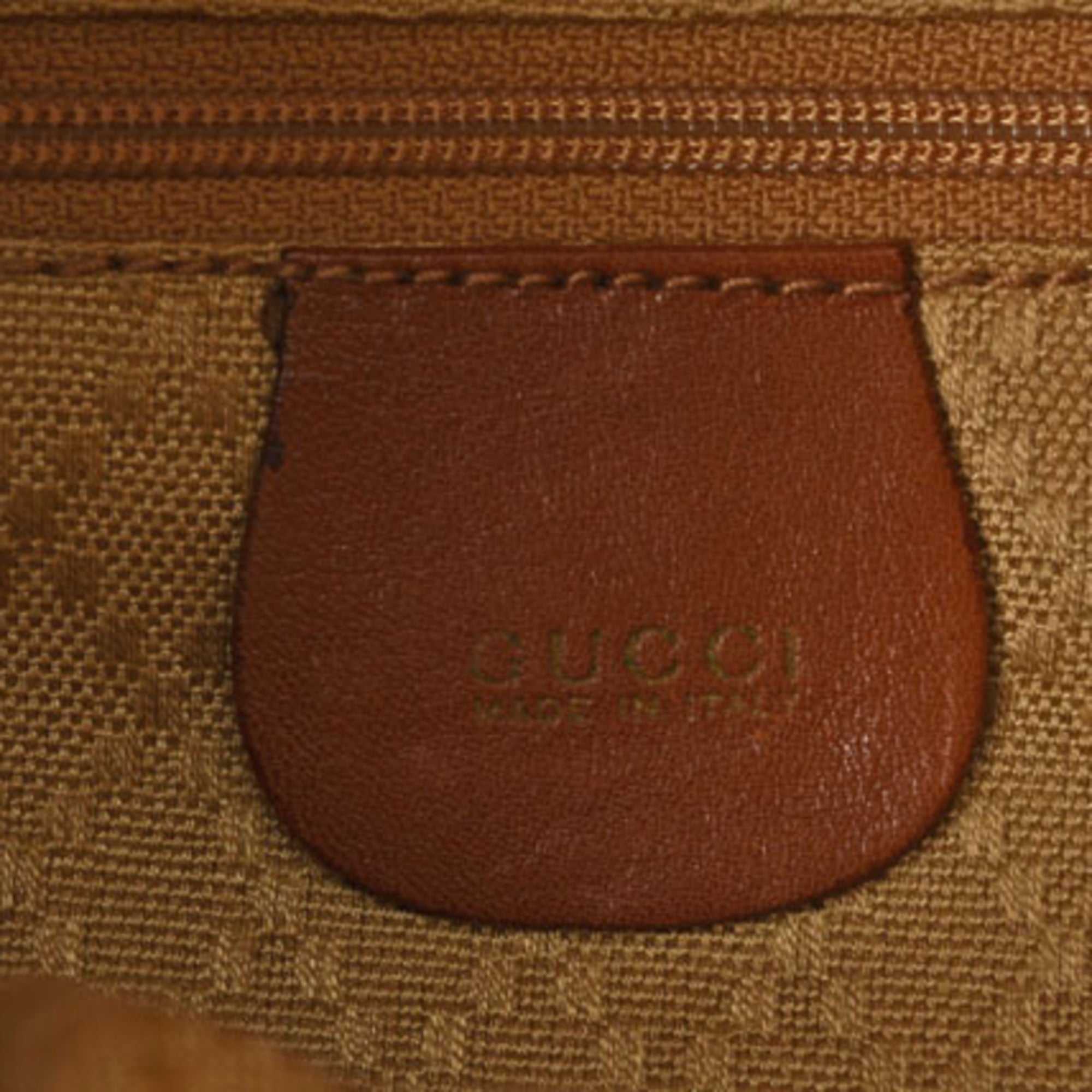 Gucci Brown Leather Backpack (Pre-Owned)