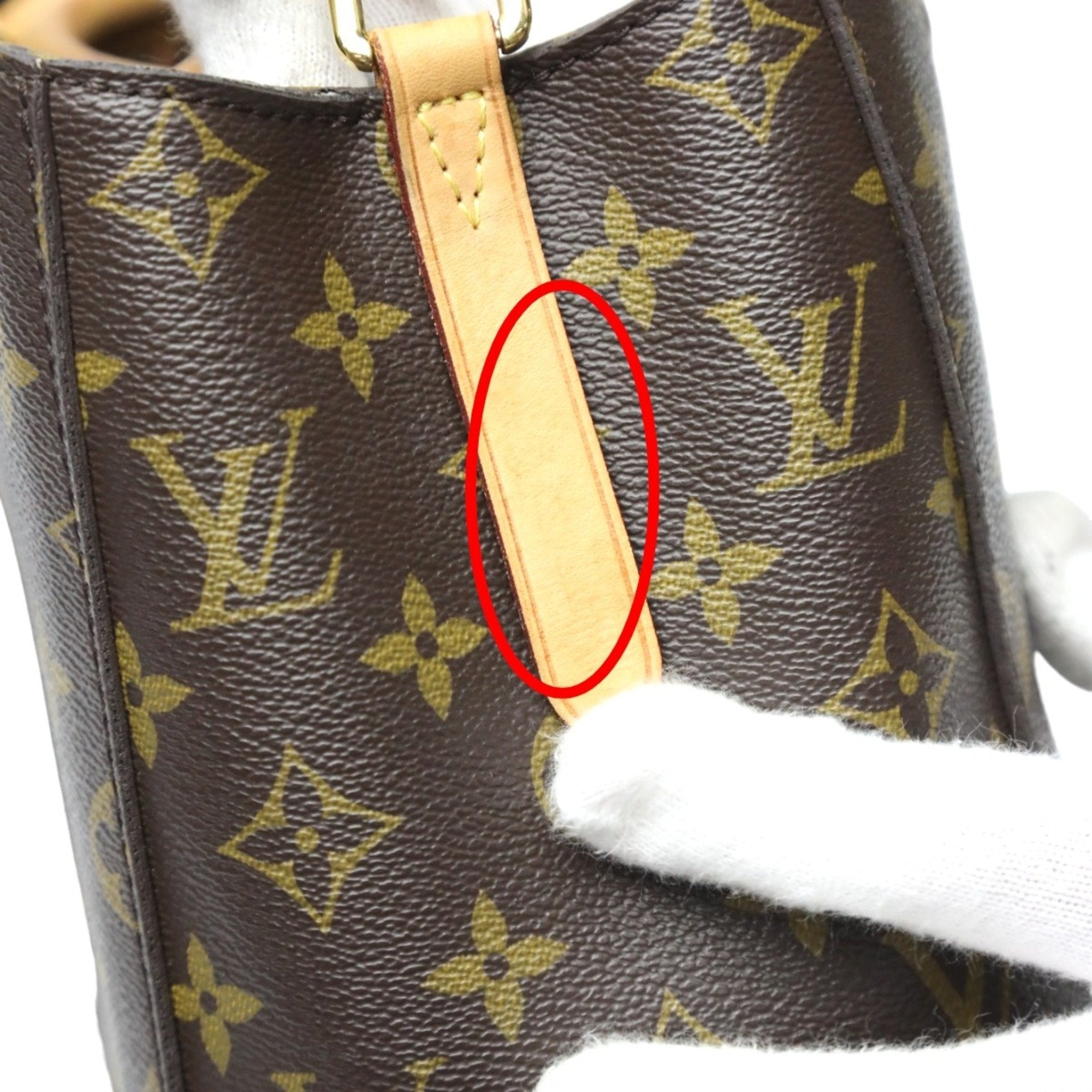 Louis Vuitton Brown Monogram Canvas Handbag Shoulder Bag (Pre-Owned)