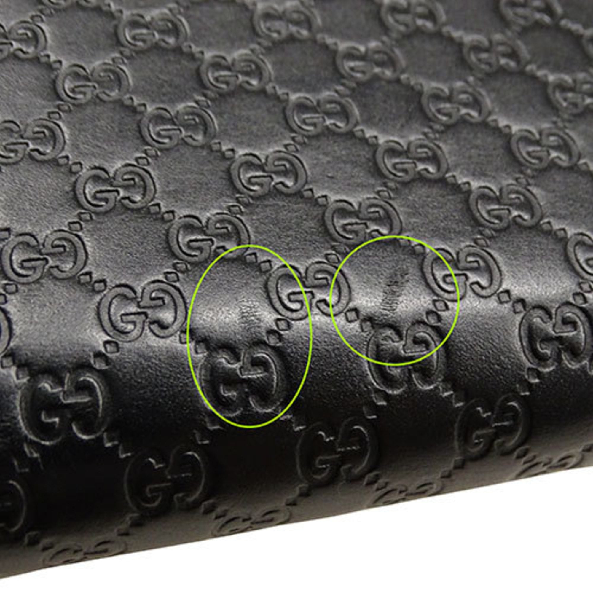 Gucci Black Leather Long Wallet (Bi-Fold) (Pre-Owned)