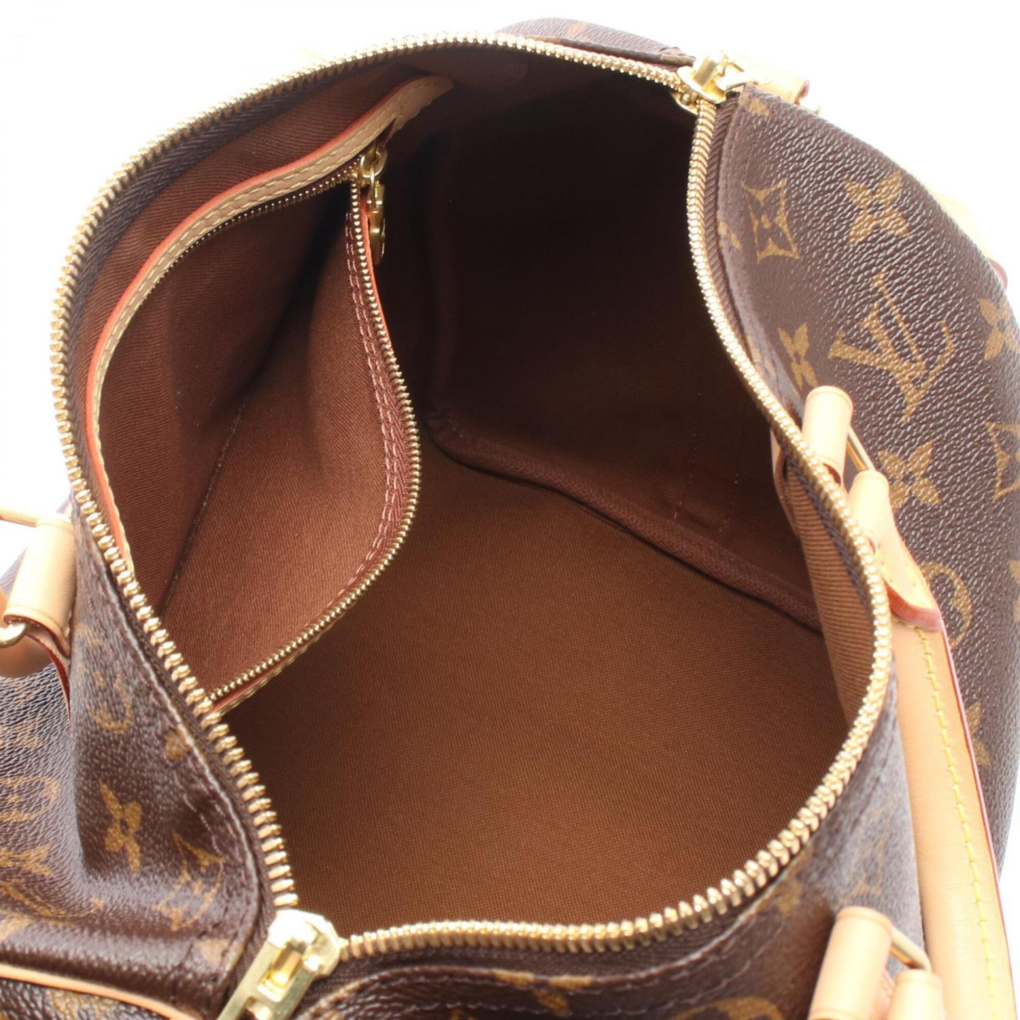 Louis Vuitton Brown Monogram Coated Canvas Leather Handbag (Pre-Owned)
