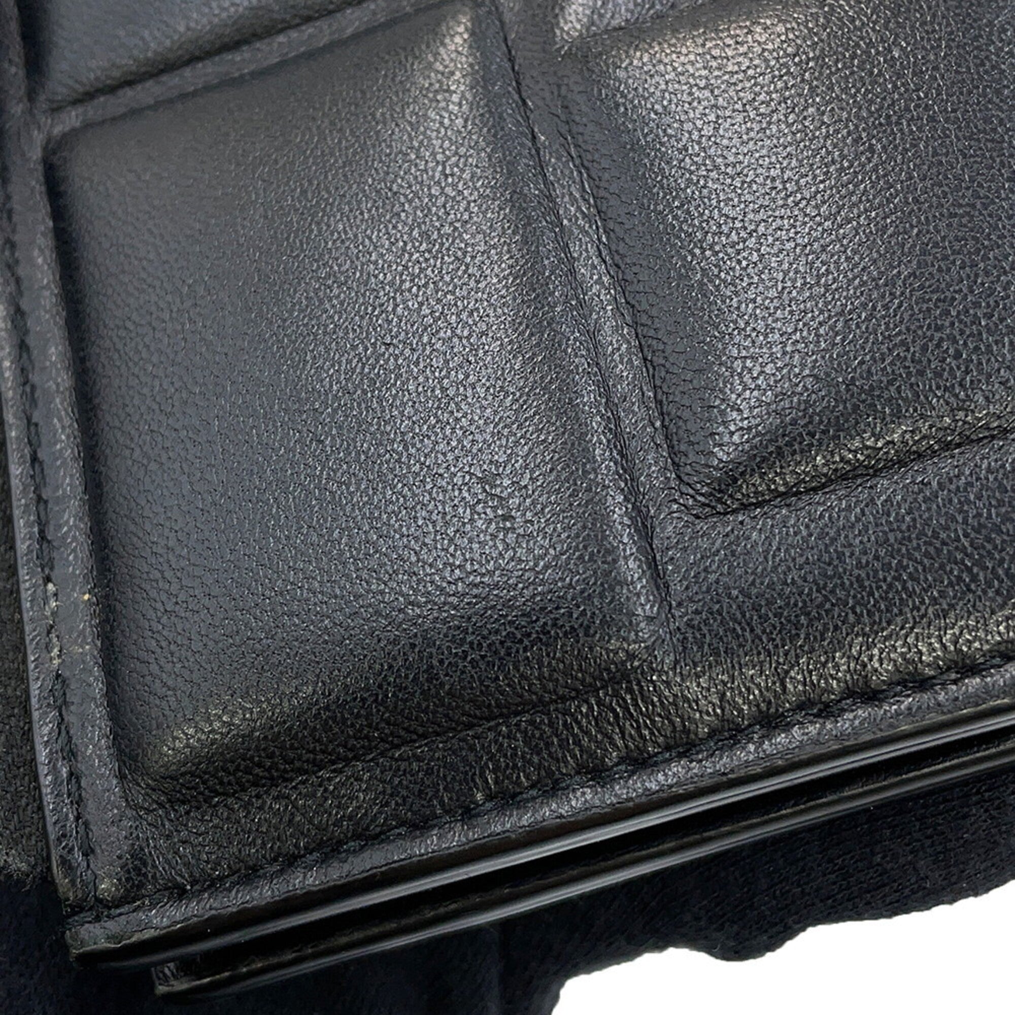 Bottega Veneta Black Leather Wallet (Bi-Fold) (Pre-Owned)