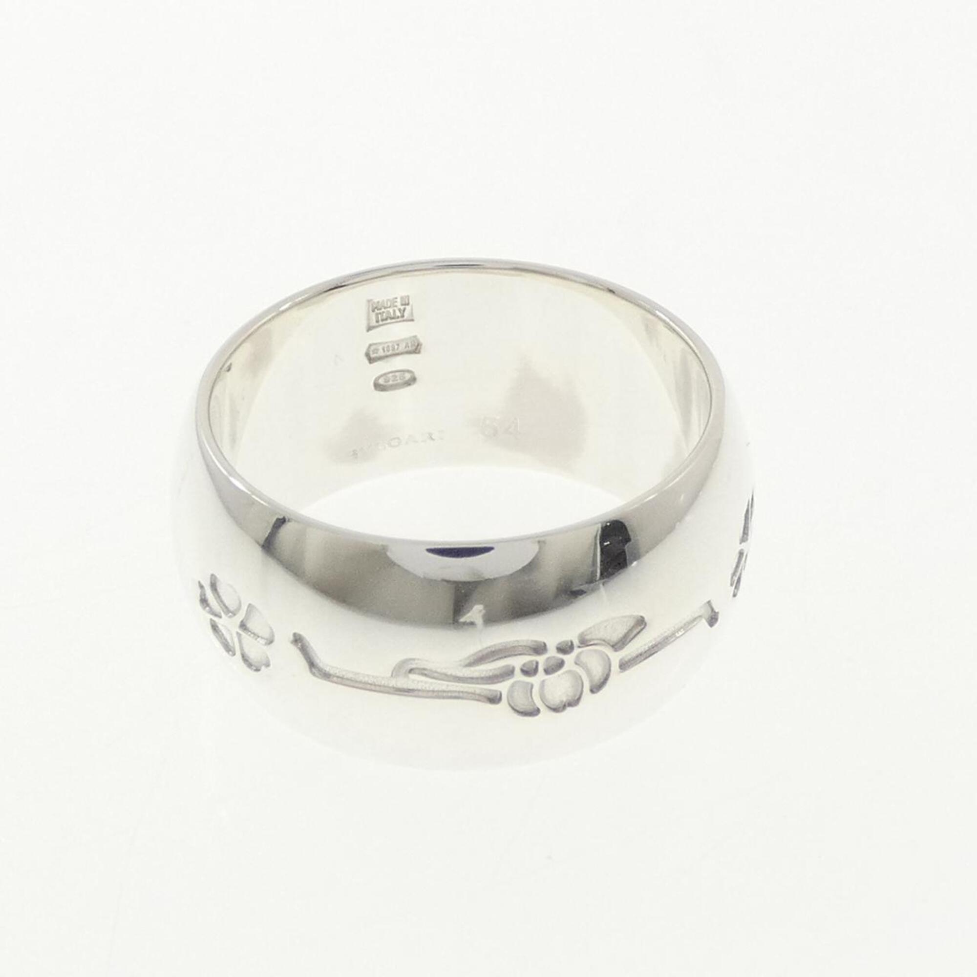 Bvlgari Silver 925 Band Ring (Pre-Owned)