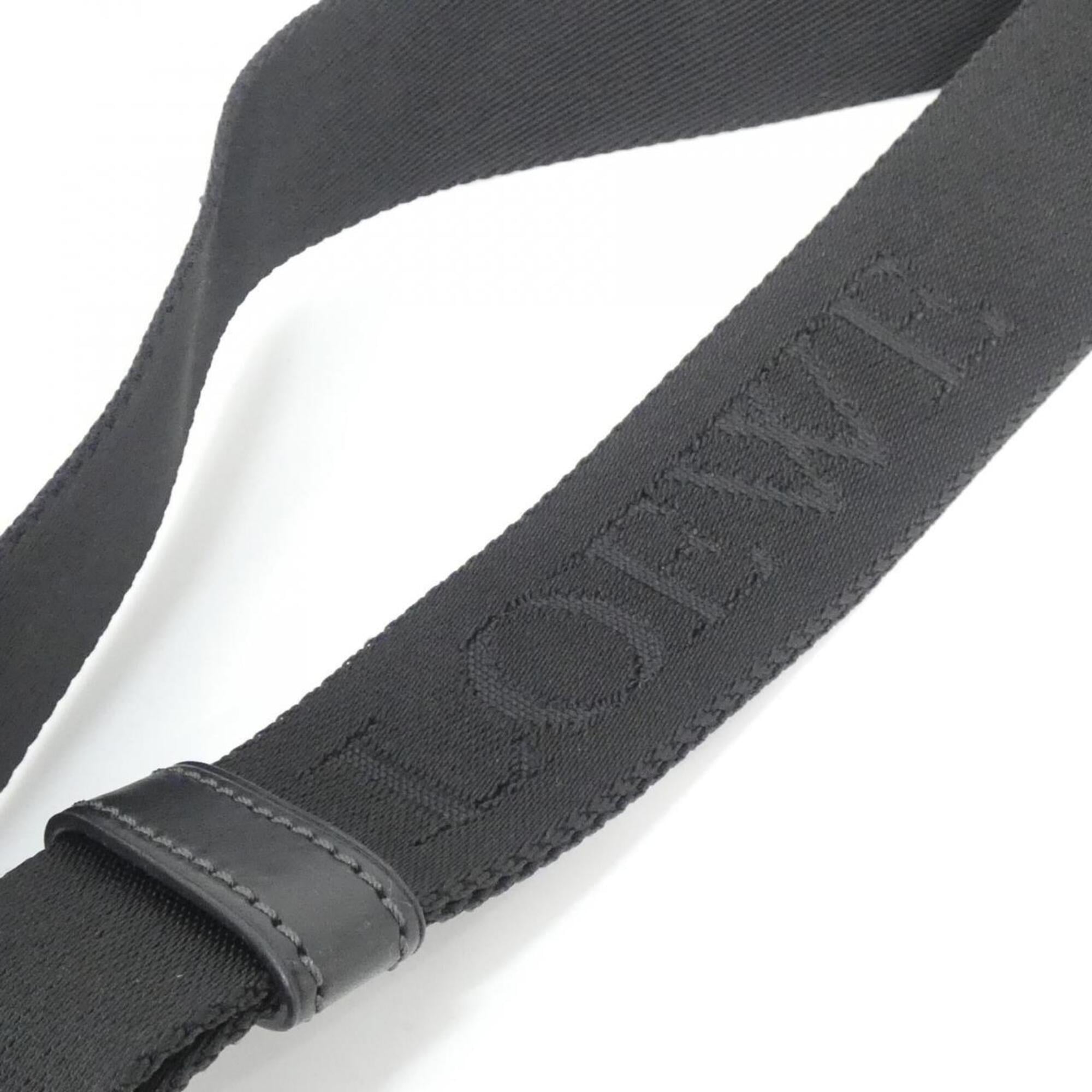 Loewe Black Gray Coated Canvas Shoulder Bag (Pre-Owned)