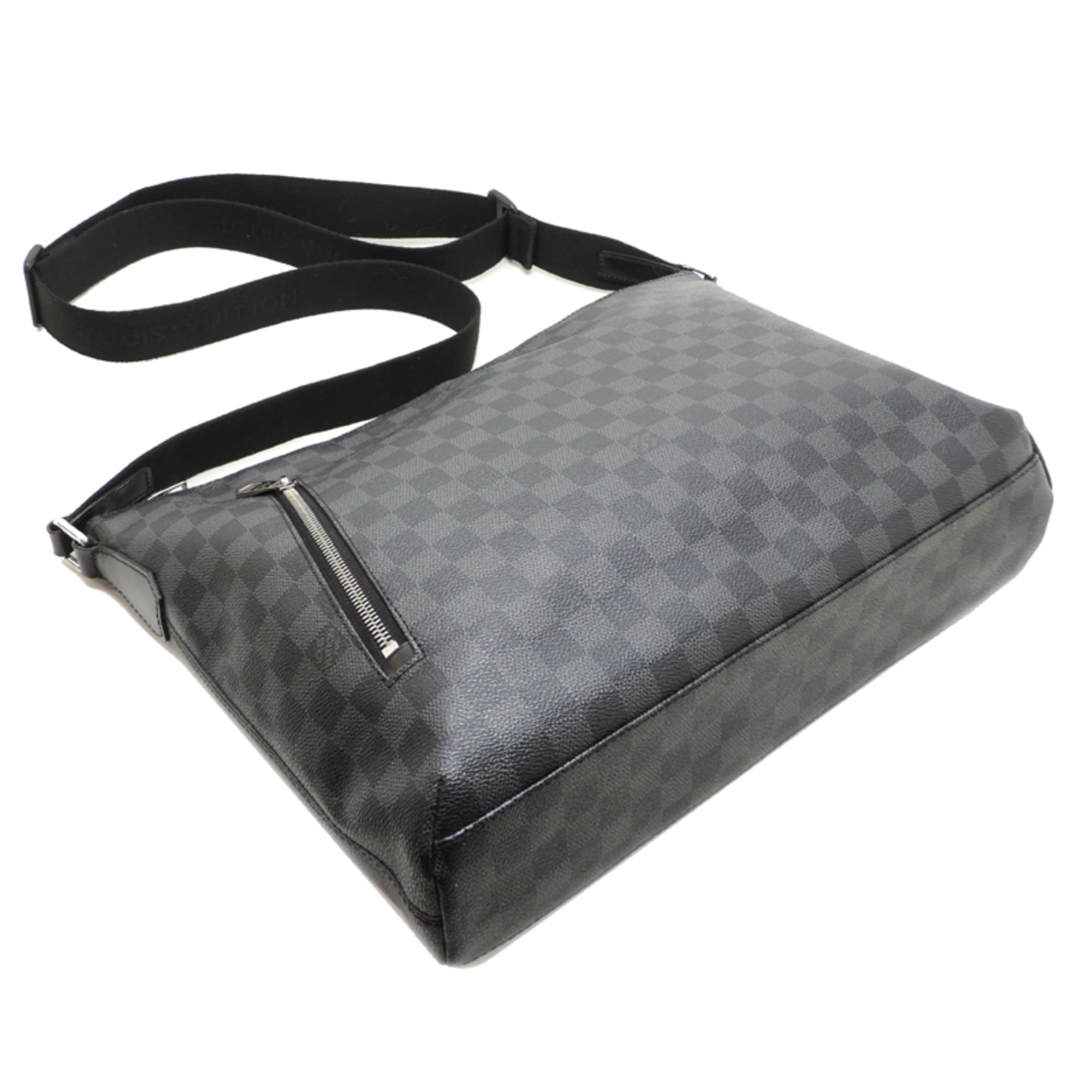 Louis Vuitton Black Damier Graphite Shoulder Bag (Pre-Owned)