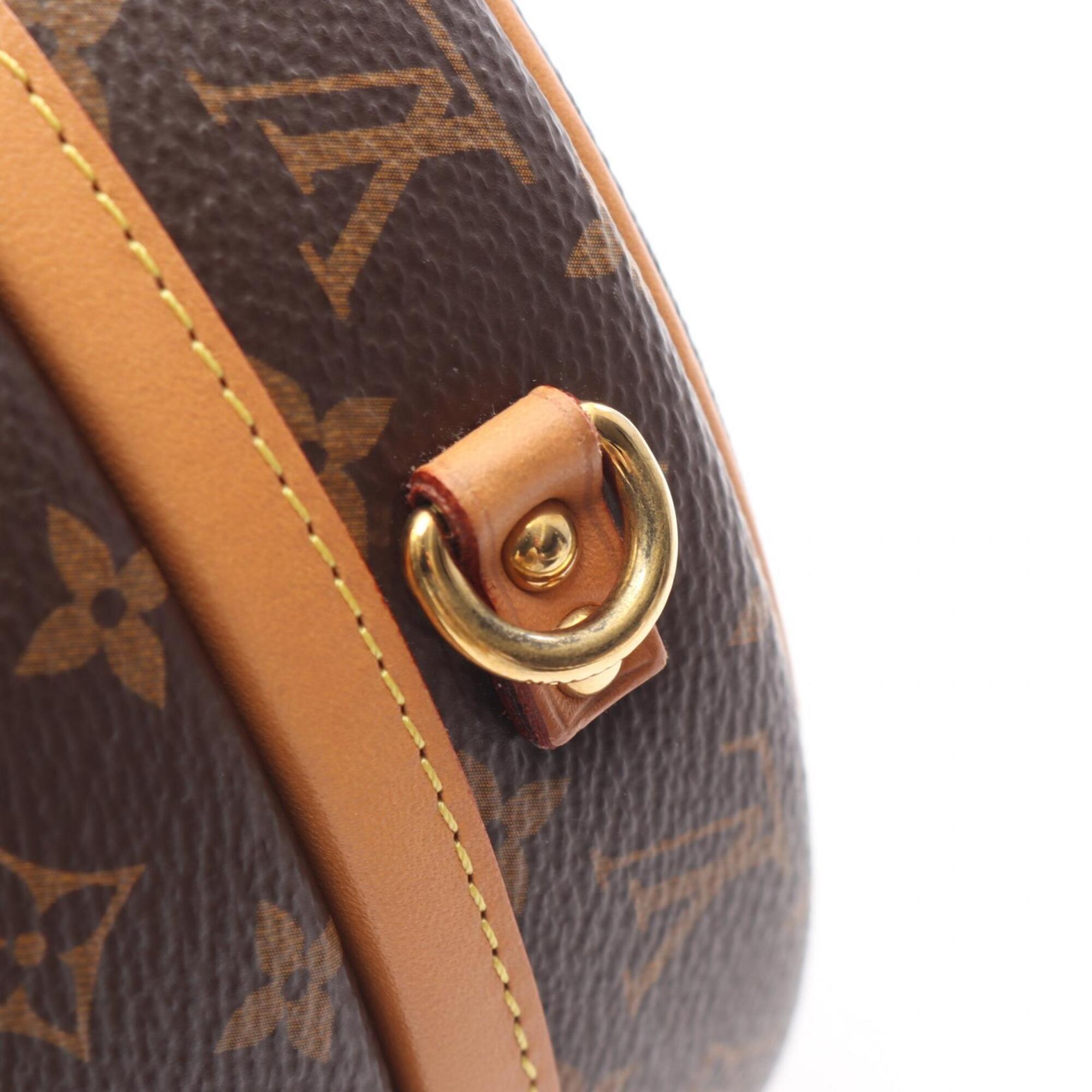 Louis Vuitton Brown Coated Canvas Leather Handbag Pouch (Pre-Owned)