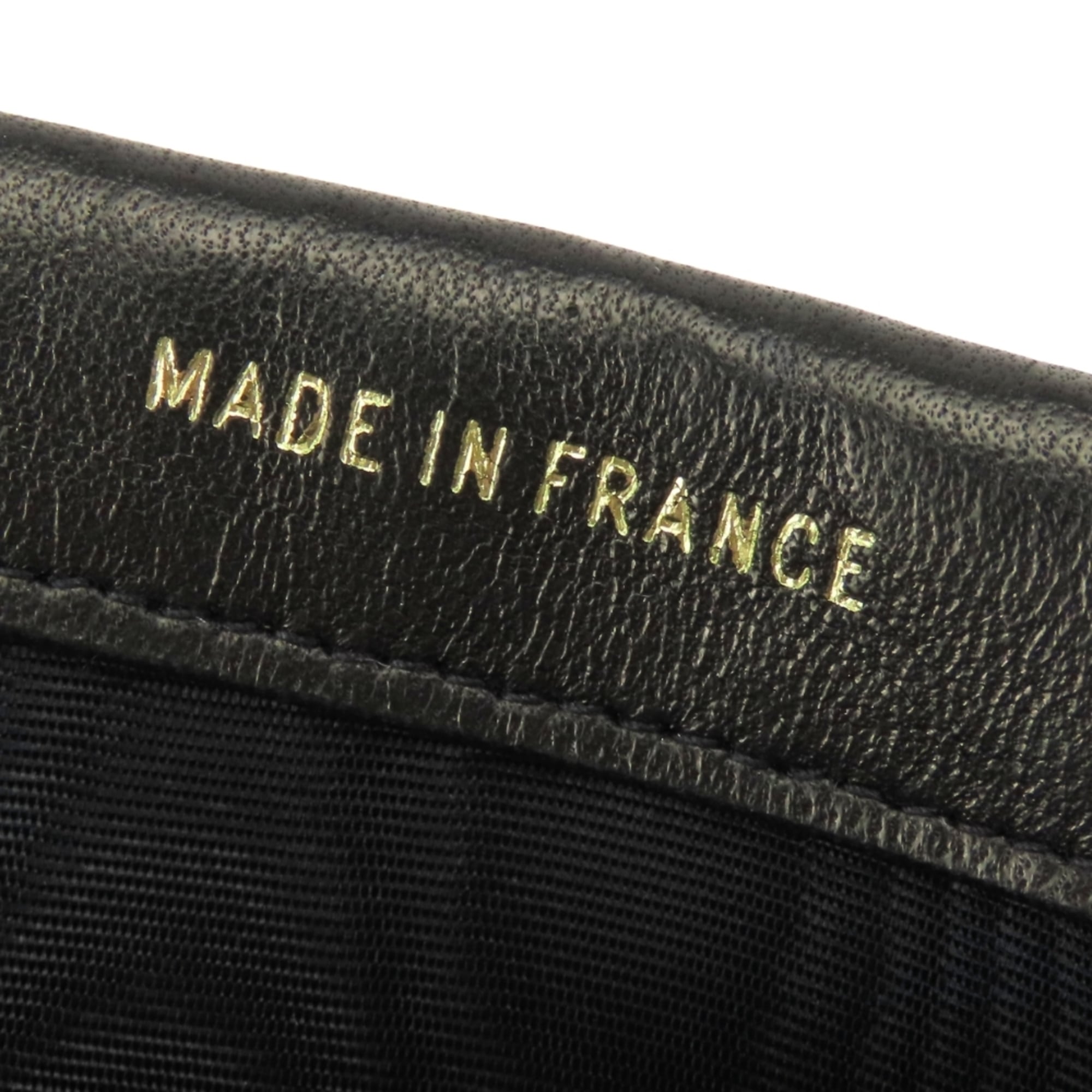 Chanel Black Leather Wallet (Bi-Fold) (Pre-Owned)