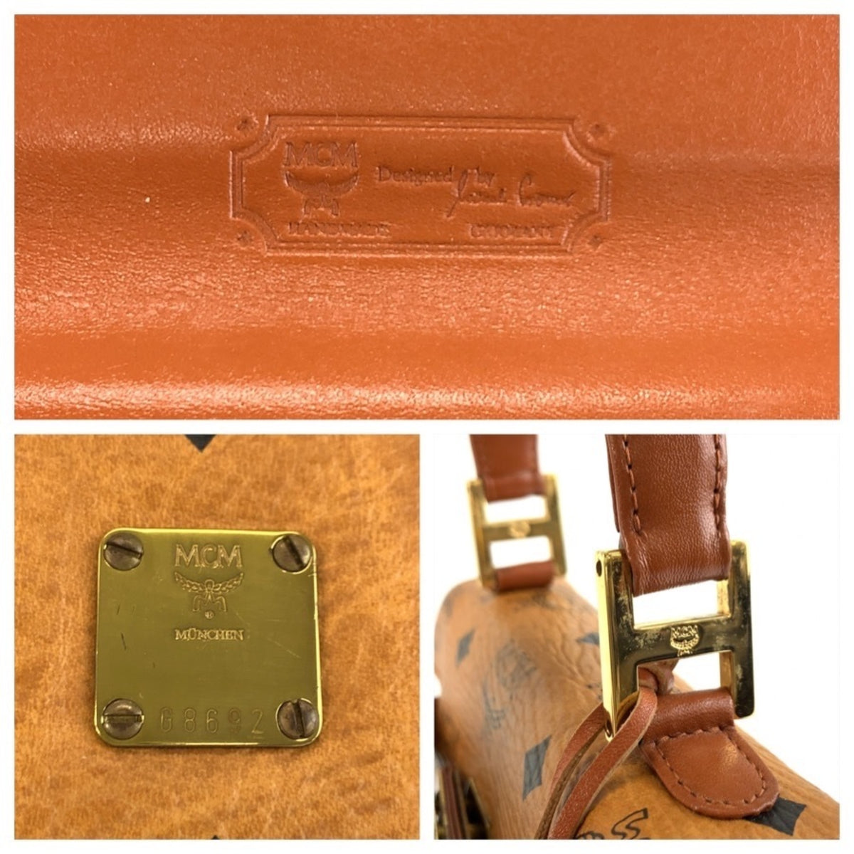 Mcm Brown Pvc Handbag Shoulder Bag (Pre-Owned)