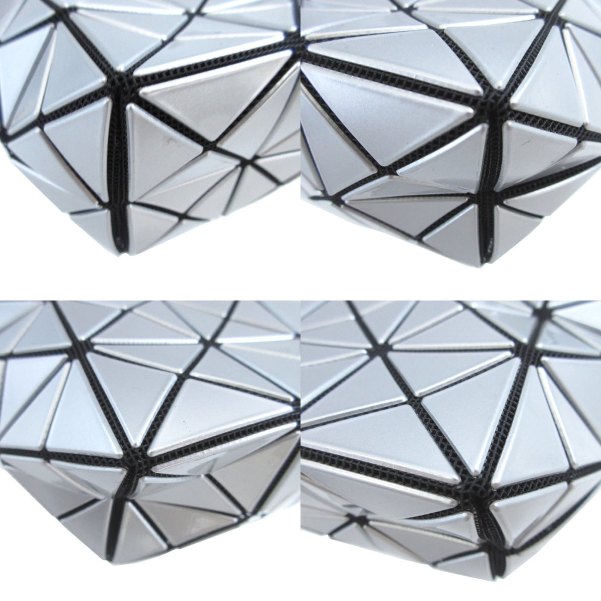 Issey Miyake Silver Pvc Pouch (Pre-Owned)