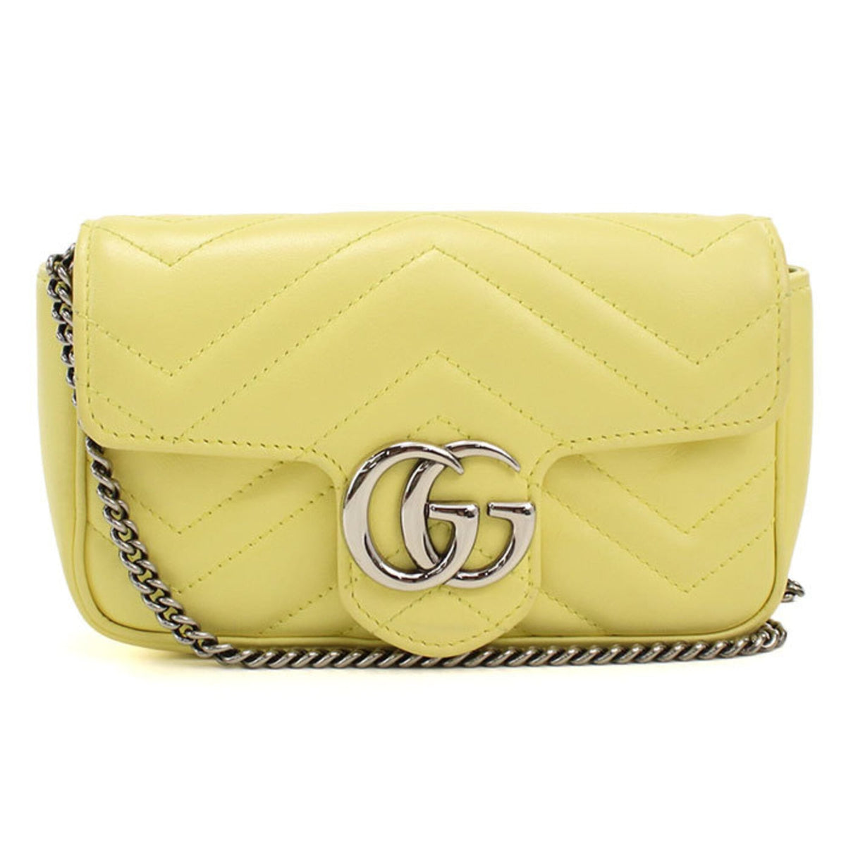 Gucci Yellow Leather Shoulder Bag (Pre-Owned)