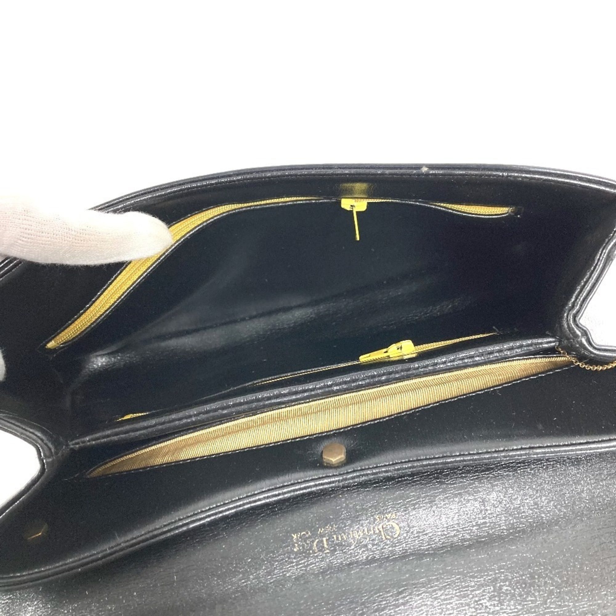 Christian Dior Black Leather Handbag (Pre-Owned)