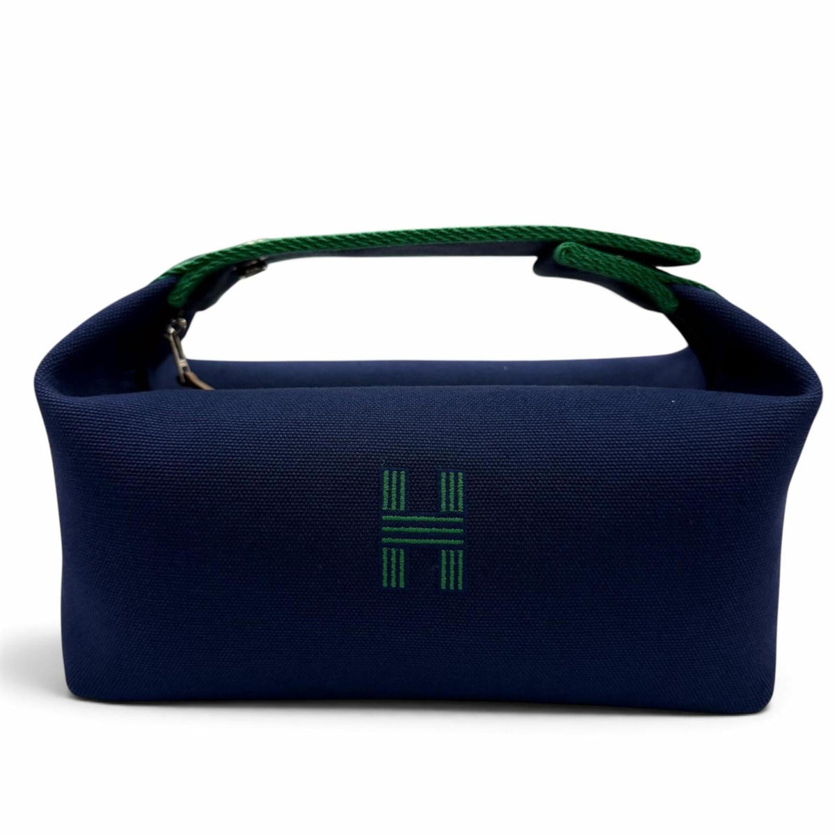 Hermes Navy Cotton Handbag Pouch (Pre-Owned)