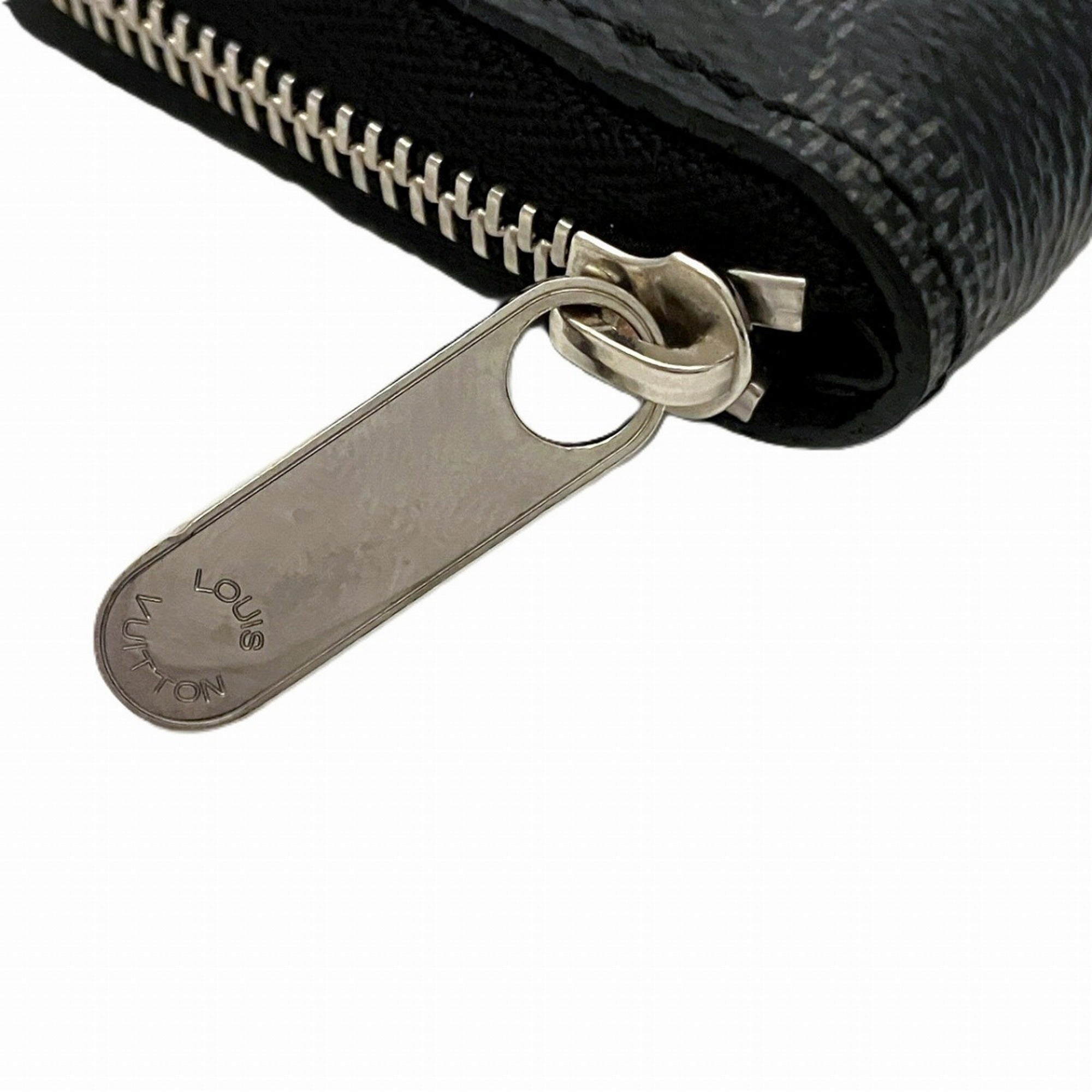 Louis Vuitton Black Damier Graphite Coin Purse/Coin Case (Pre-Owned)
