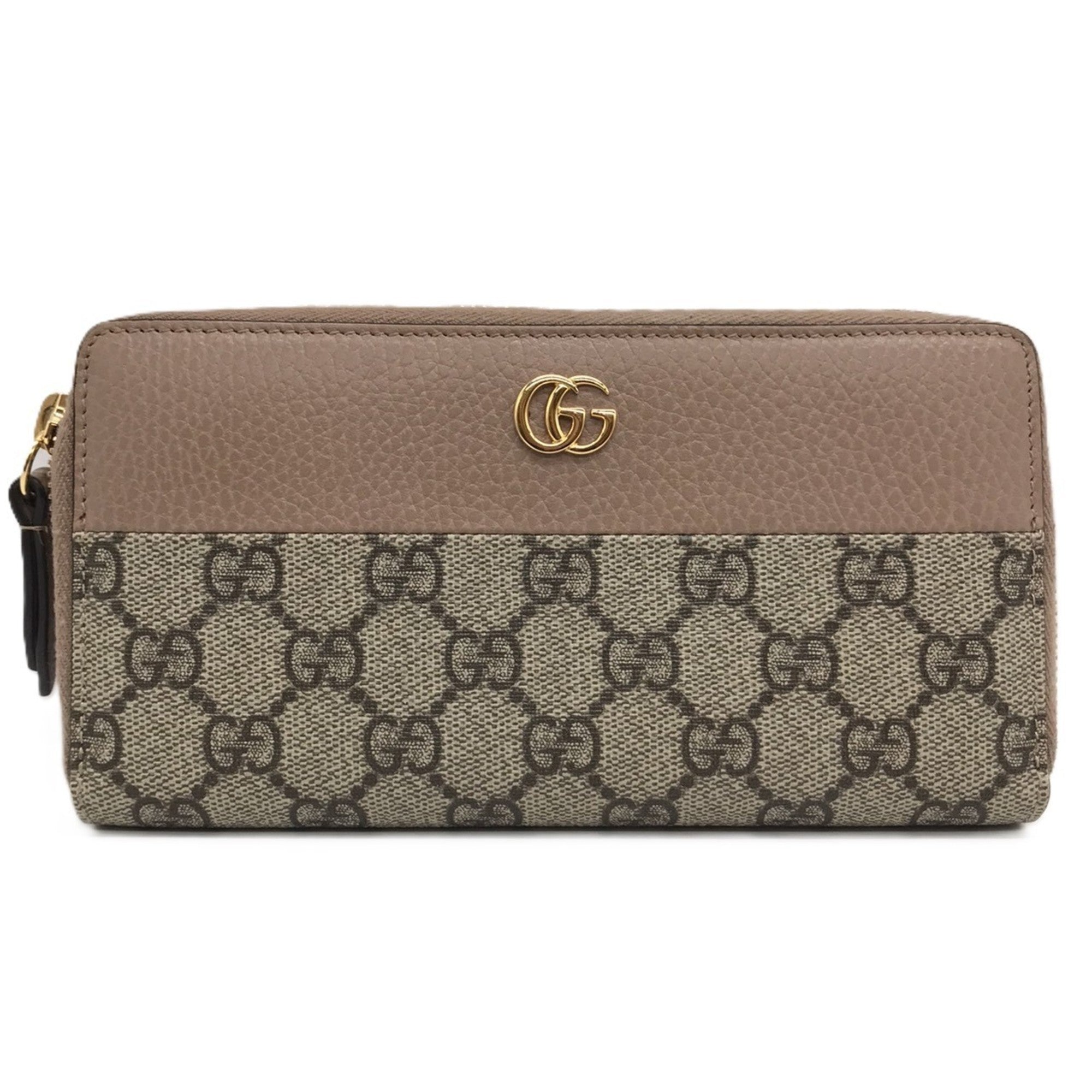 Gucci Beige Gg Supreme Long Wallet (Bi-Fold) (Pre-Owned)