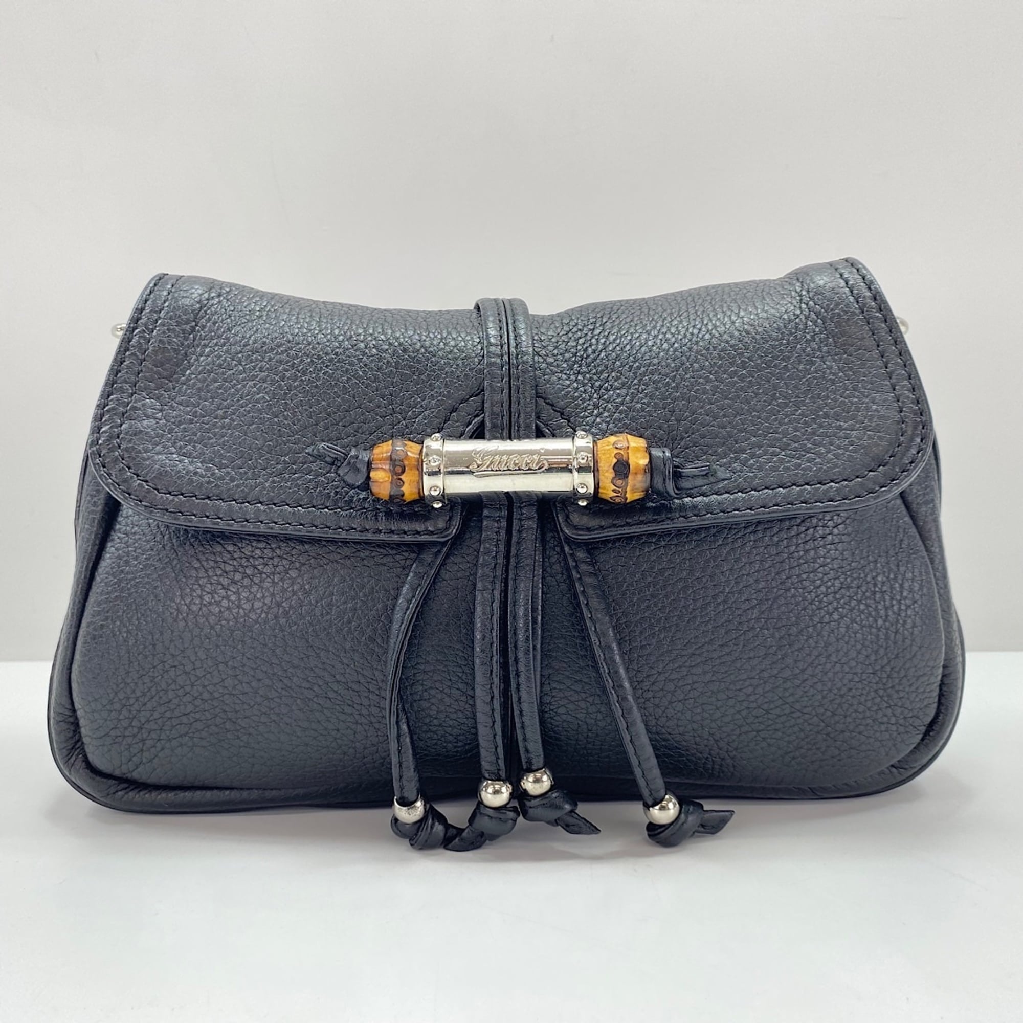 Gucci Bamboo Black Shoulder Bag (Pre-Owned)