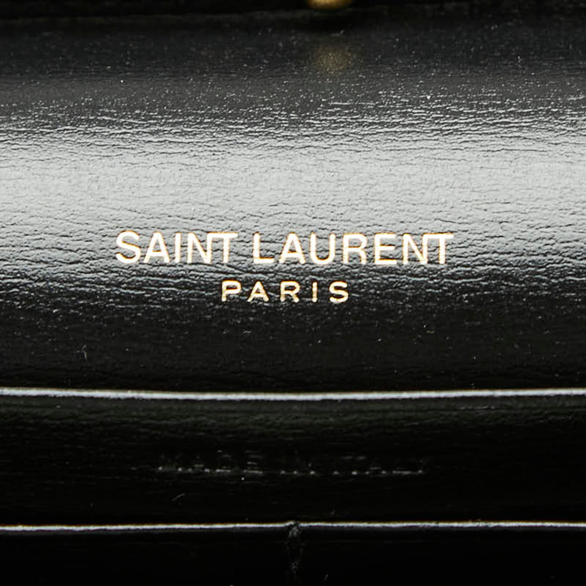 Saint Laurent Black Leather Shoulder Bag (Pre-Owned)
