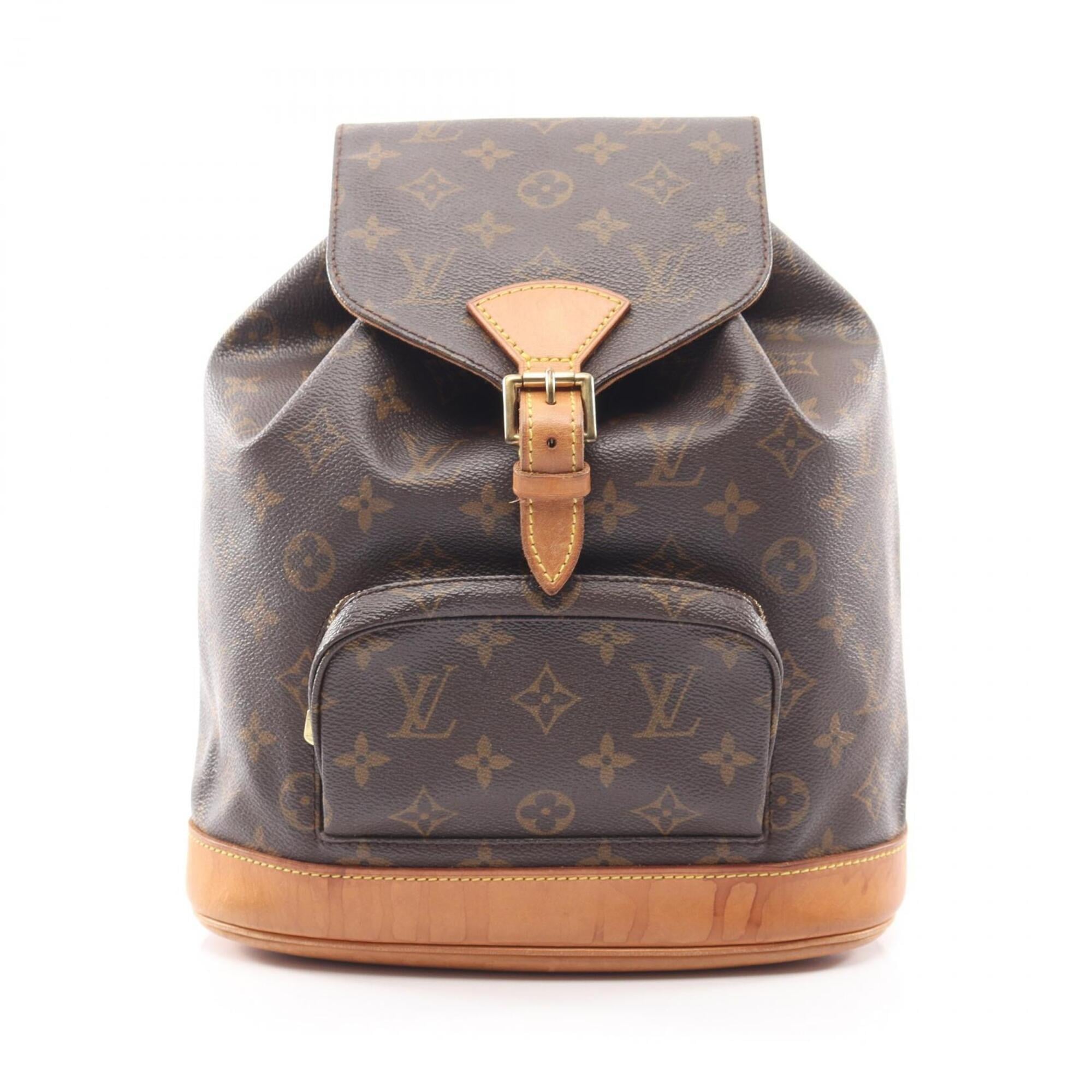 Louis Vuitton Brown Monogram Pvc Coated Canvas Leather Backpack (Pre-Owned)