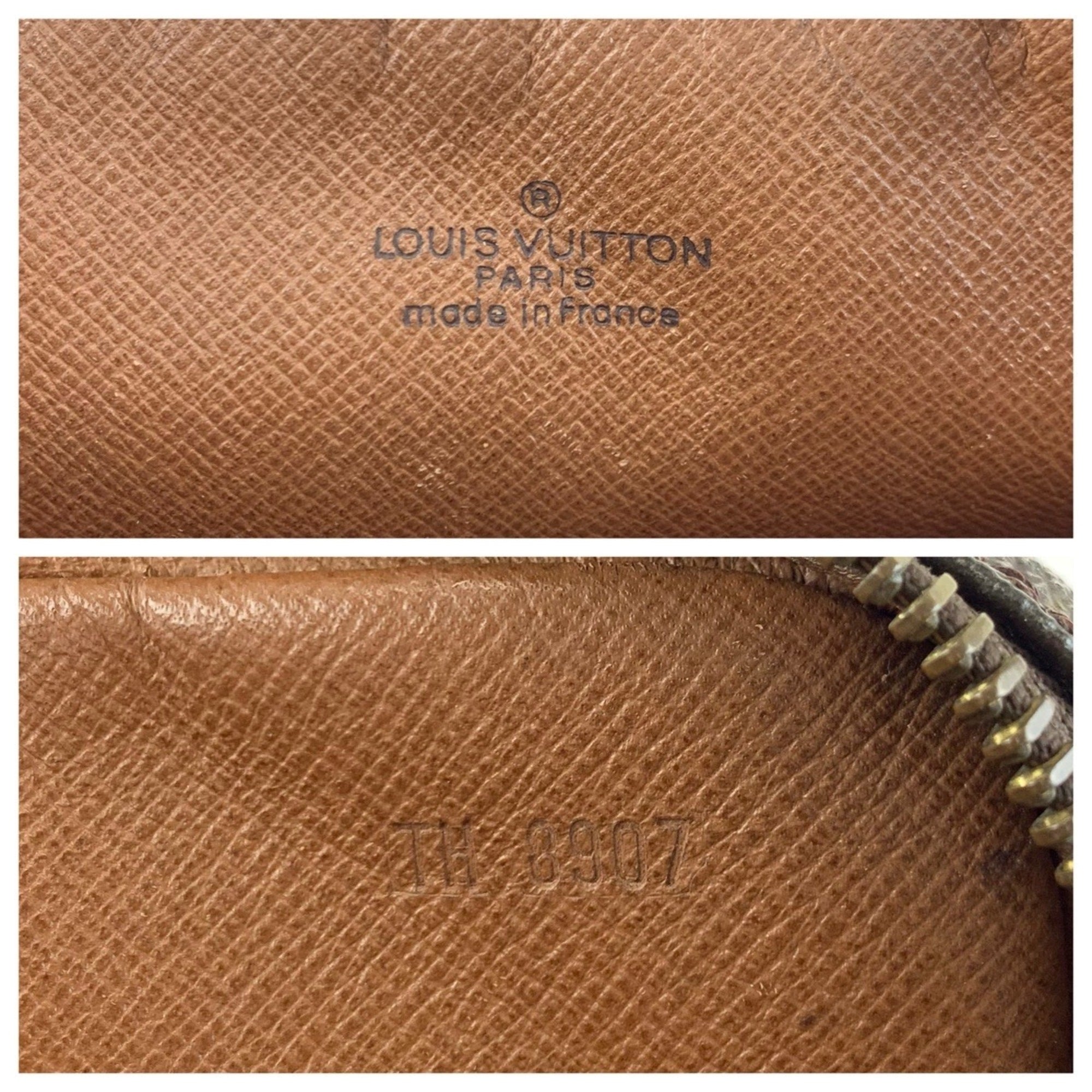 Louis Vuitton Brown Pvc Leather Clutch Bag (Pre-Owned)