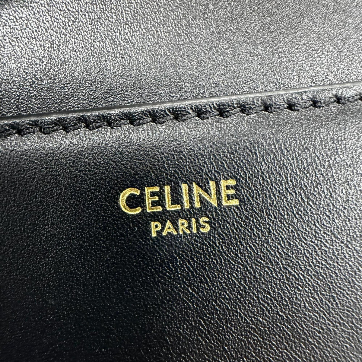Celine Black Leather Handbag Shoulder Bag (Pre-Owned)
