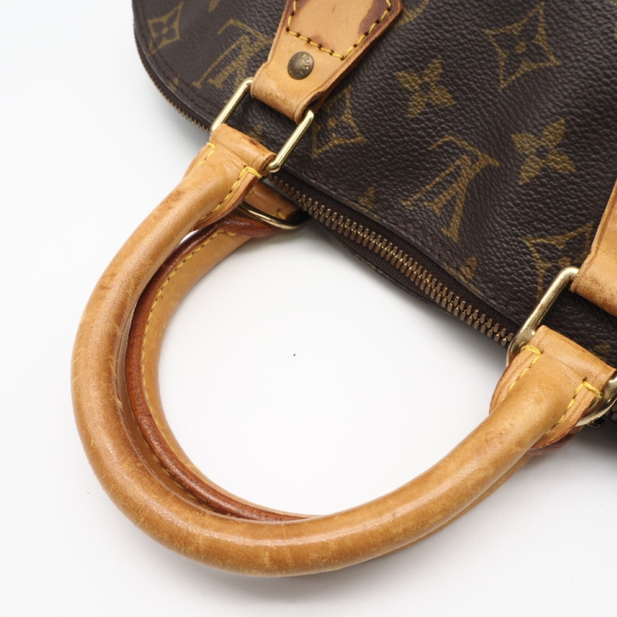 Louis Vuitton Monogram Black Coated Canvas Leather Handbag (Pre-Owned)