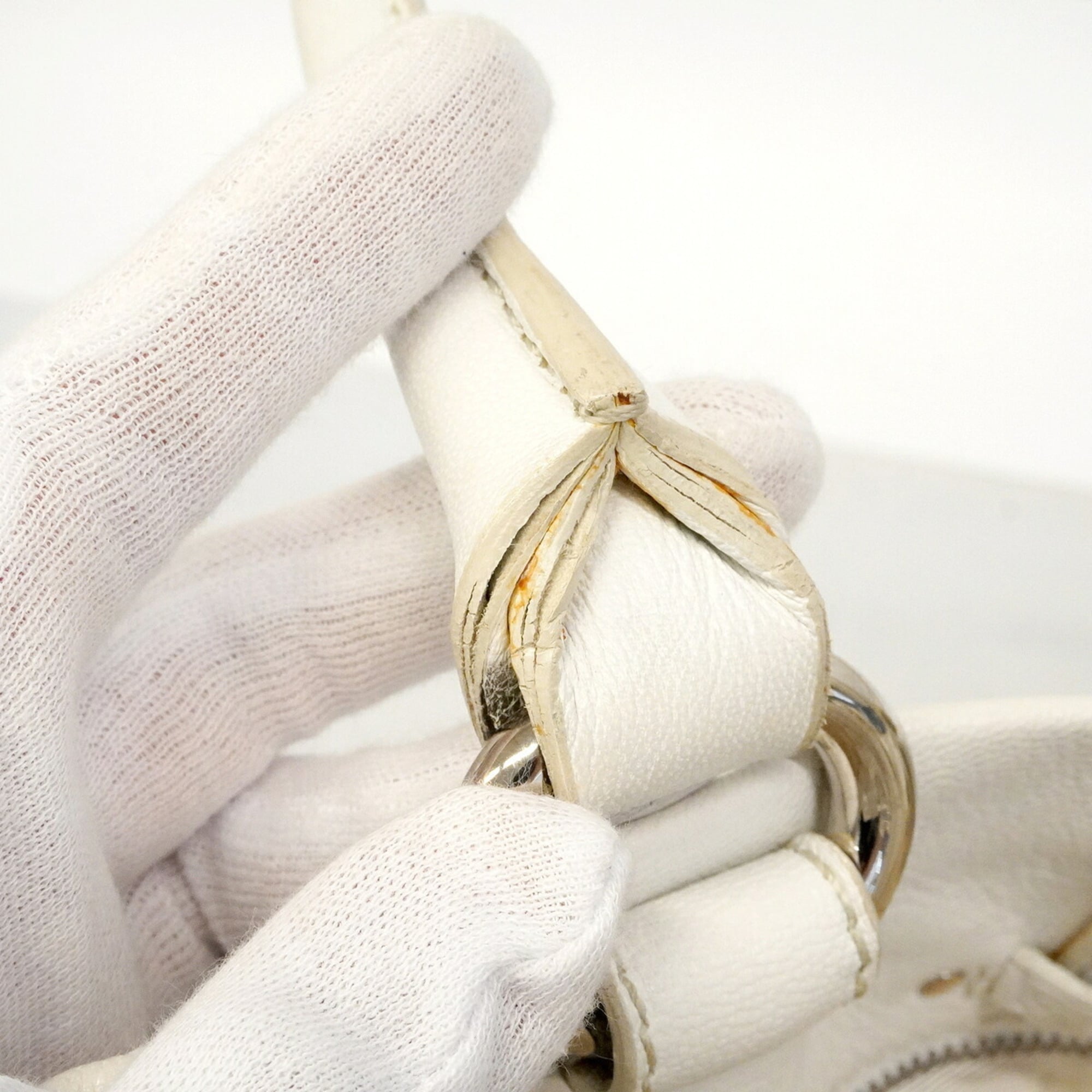 Celine White Leather Handbag (Pre-Owned)