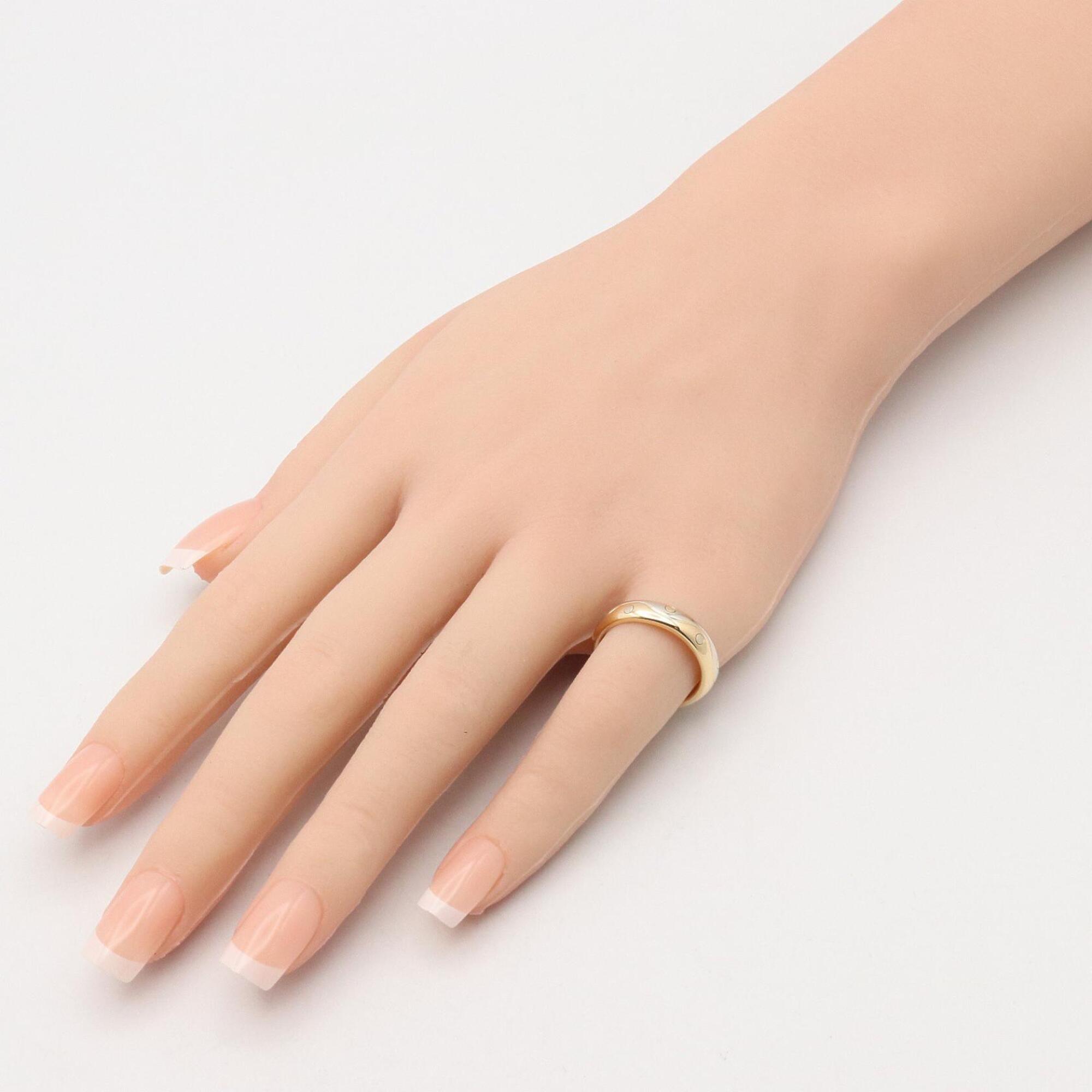 Bvlgari Gold Silver Yellow Gold (18K) White Gold (18K) Band Ring (Pre-Owned)