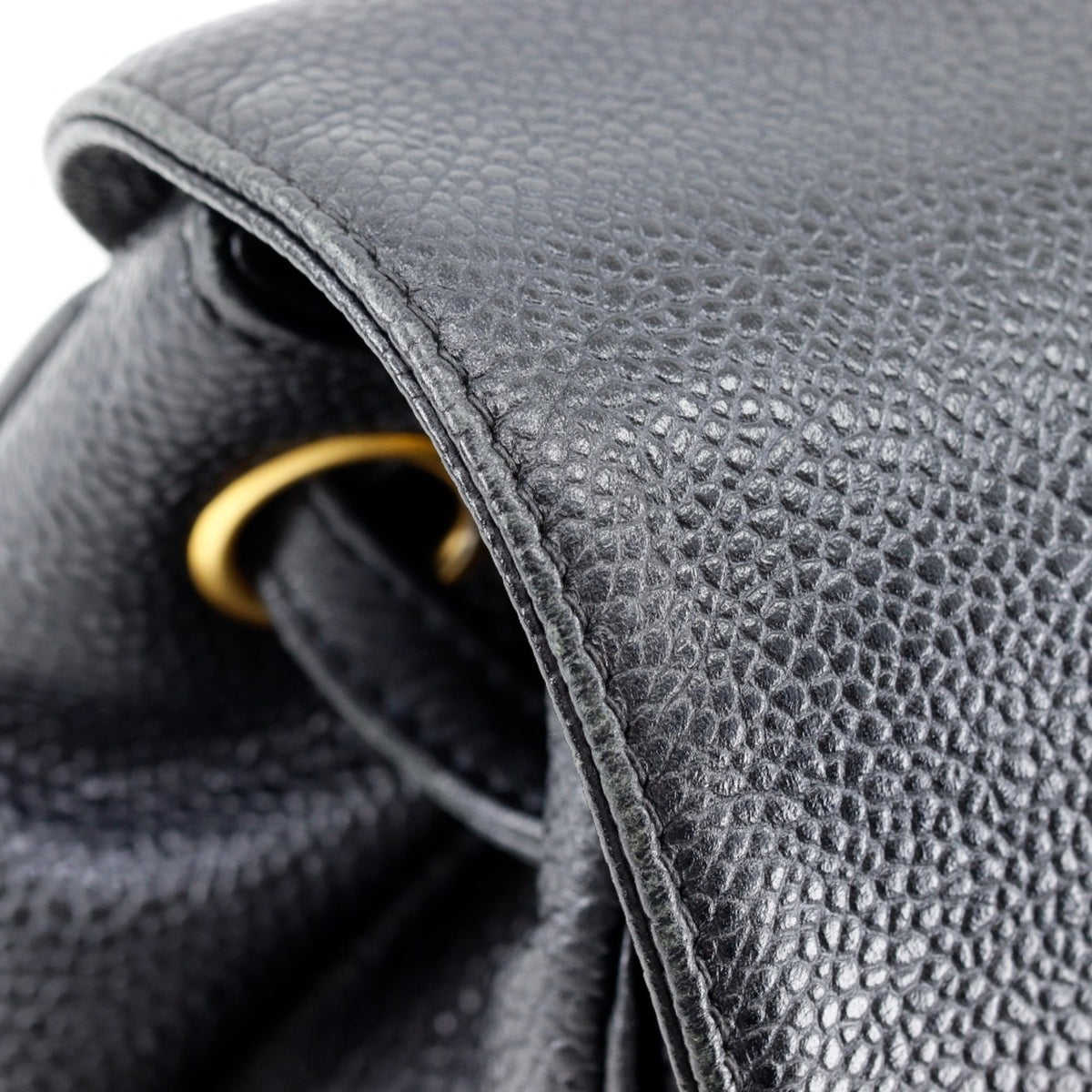 Chanel Black Grained Calfskin Backpack (Pre-Owned)